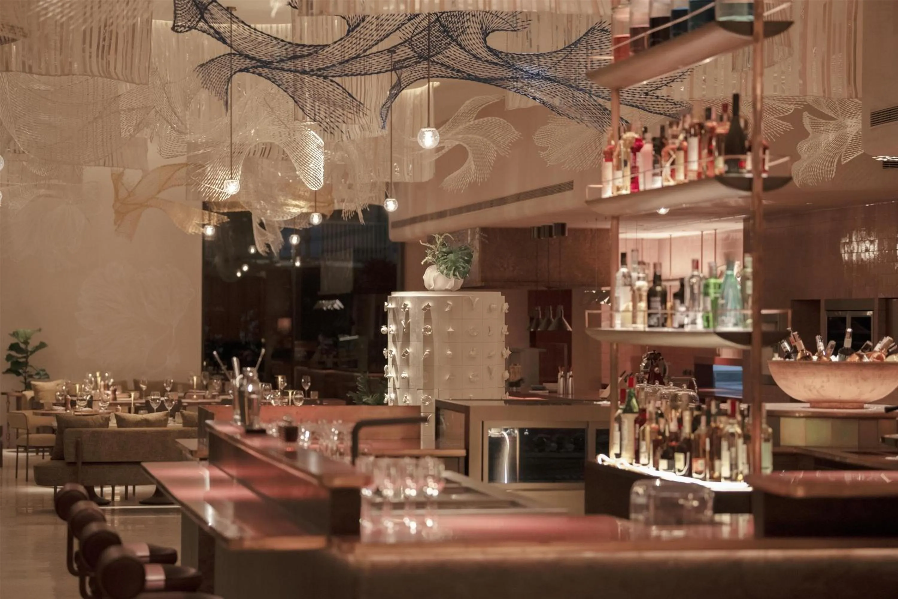 Lounge or bar in Kromo Bangkok, Curio Collection By Hilton