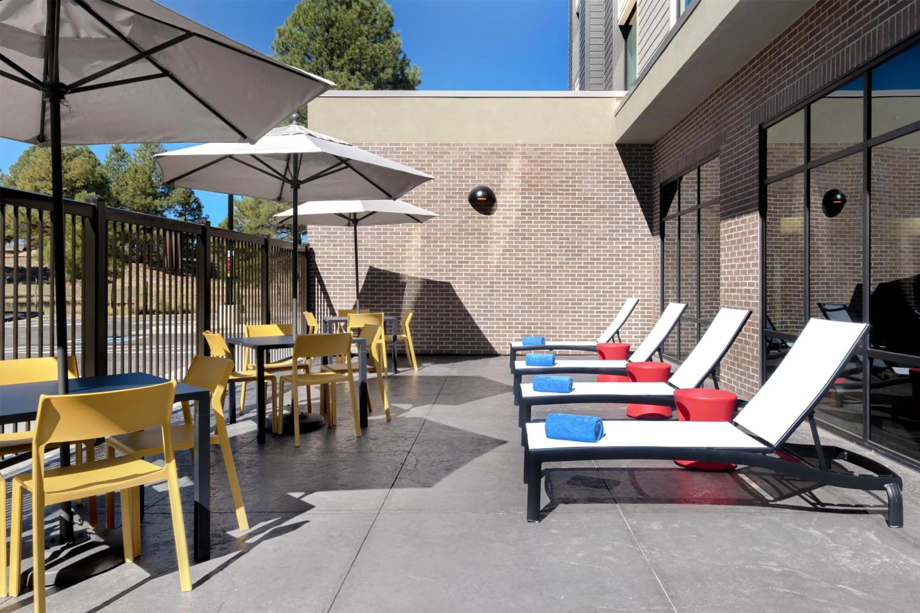 Patio in Home2 Suites By Hilton Flagstaff
