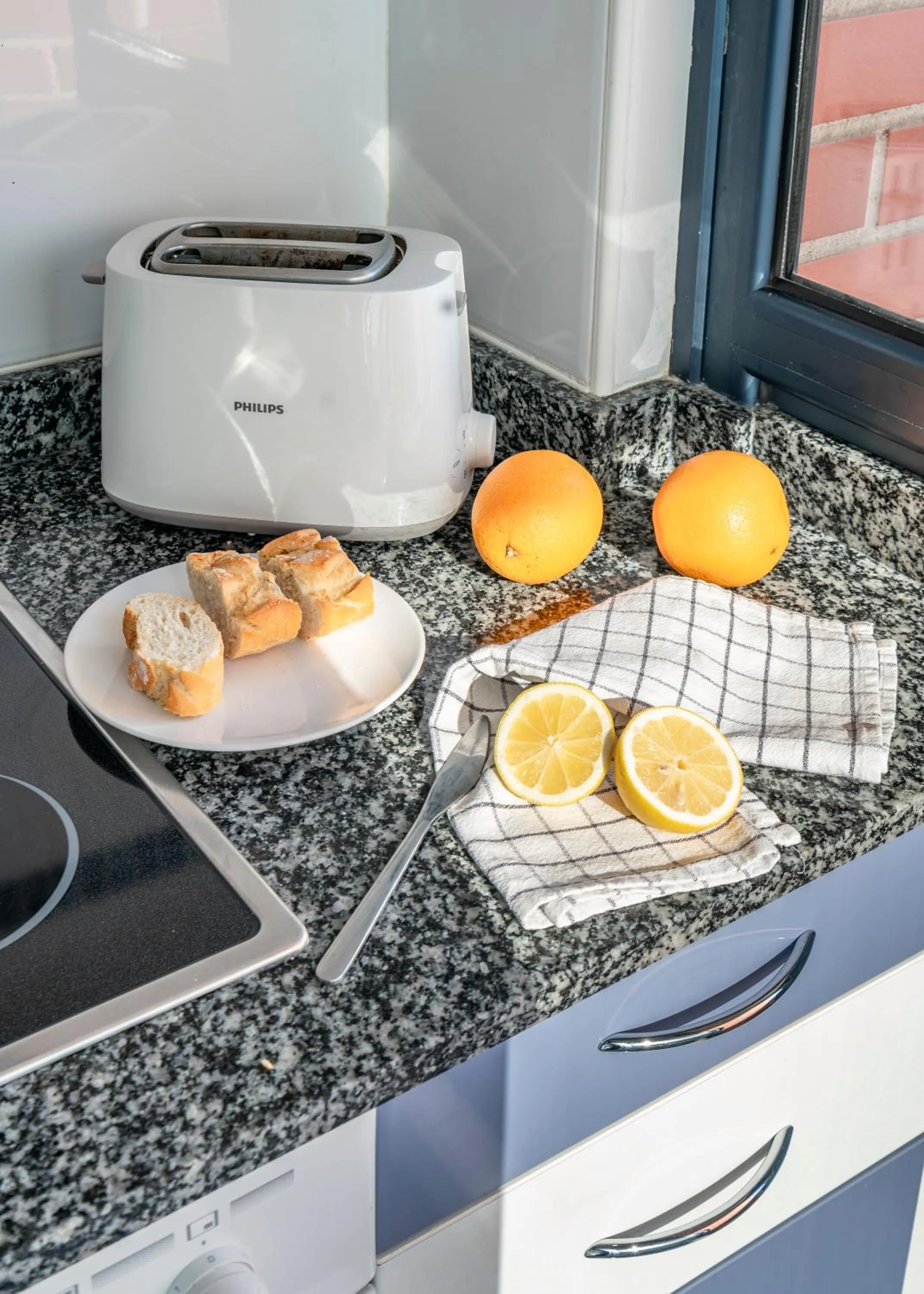 Kitchen or kitchenette in Apartamentos Alday