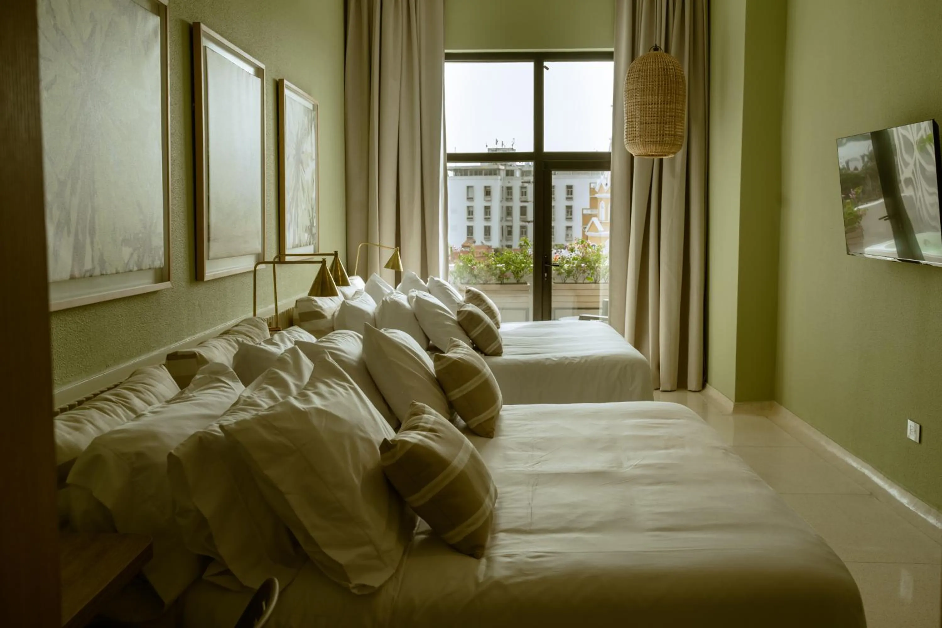 Bed in Terrazas Hotel Boutique