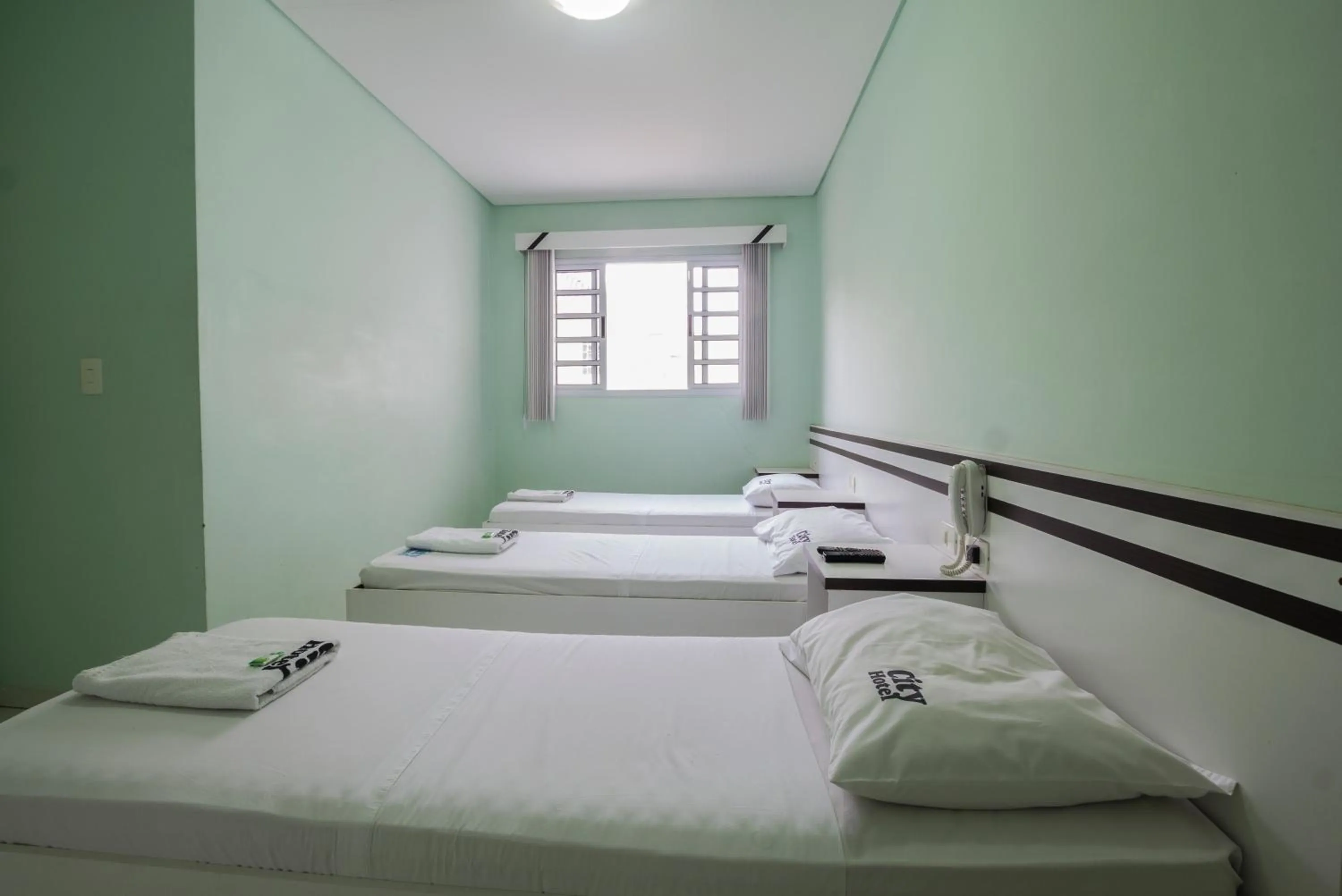 Bed in City Hotel, Curitiba