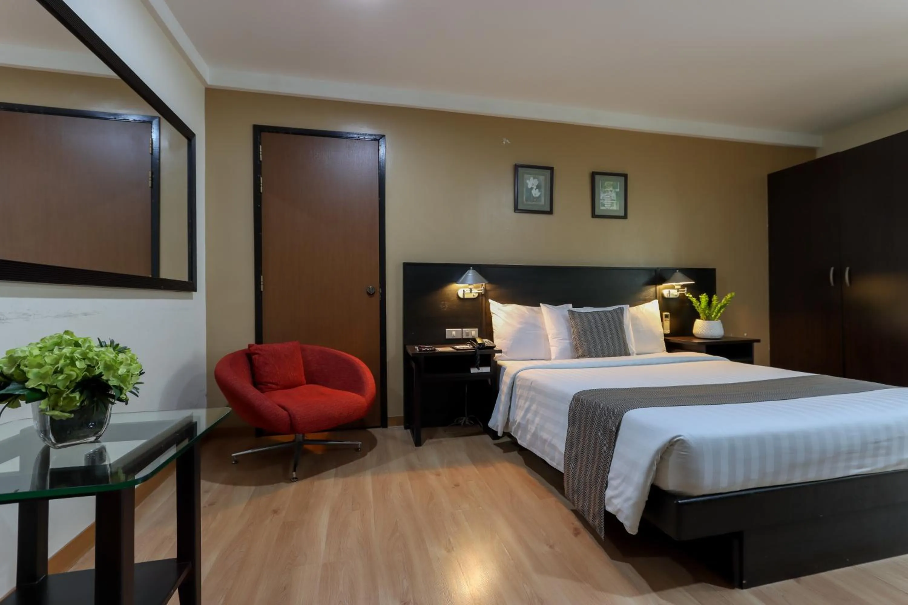 Photo of the whole room, Bed in Technopark Hotel