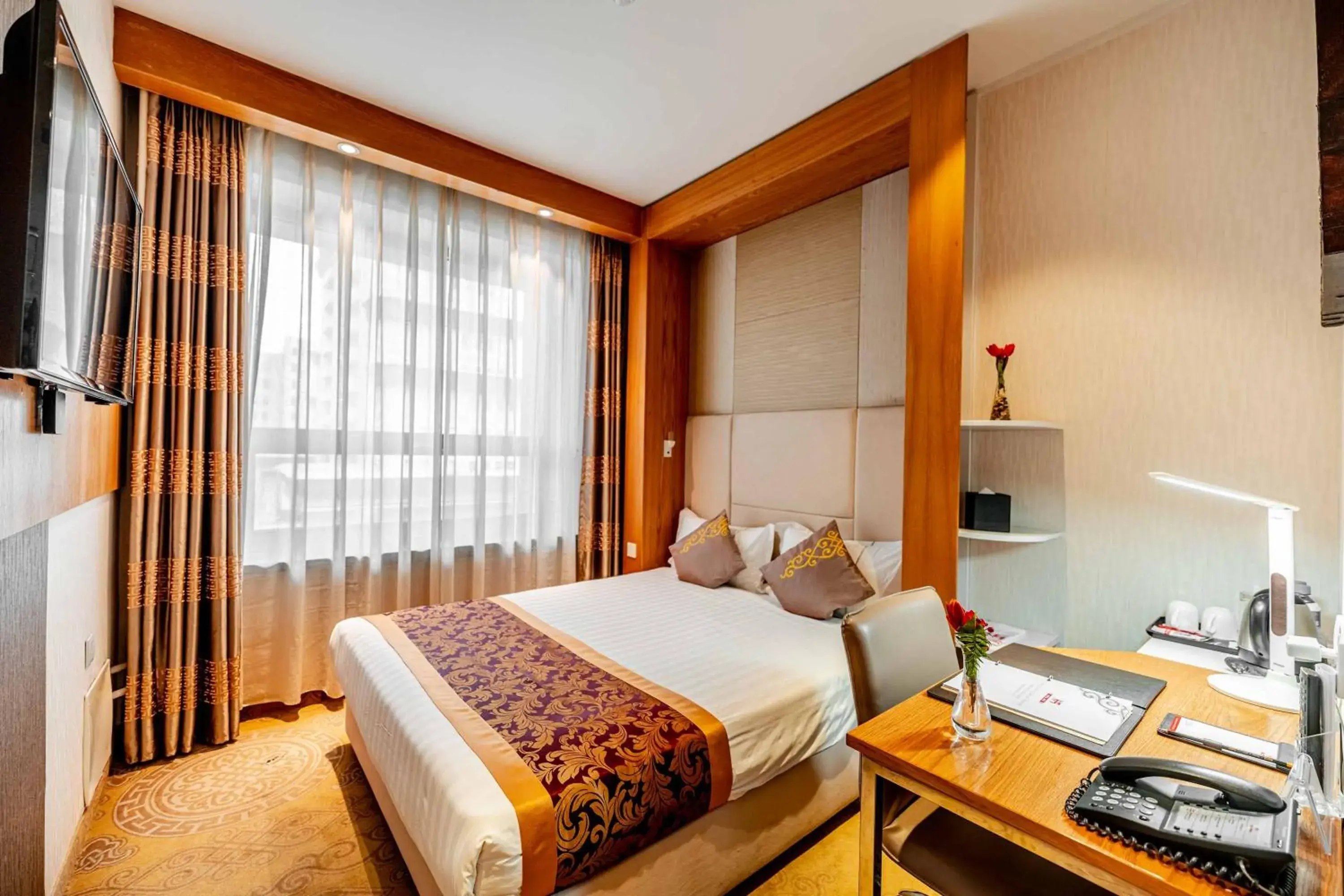 Bed in H9 Hotel Nine Ulaanbaatar Bed in H9 Hotel Nine Ulaanbaatar