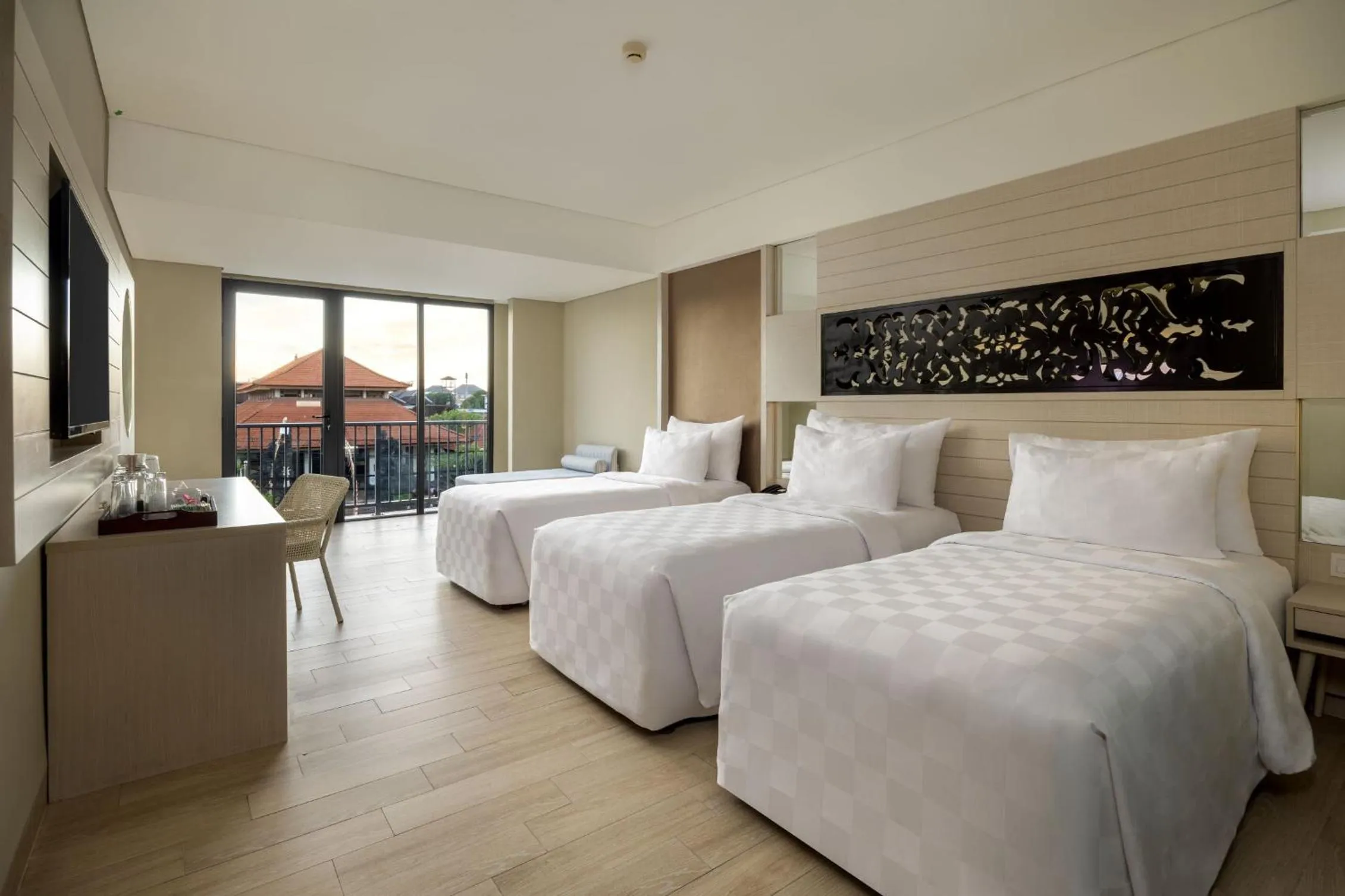 Bed in Anathera Resort Kuta