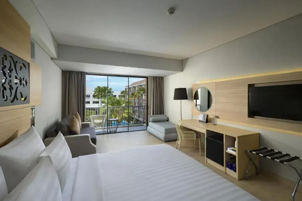 Bed in Swiss-Belhotel Tuban Bali Bed in Swiss-Belhotel Tuban Bali