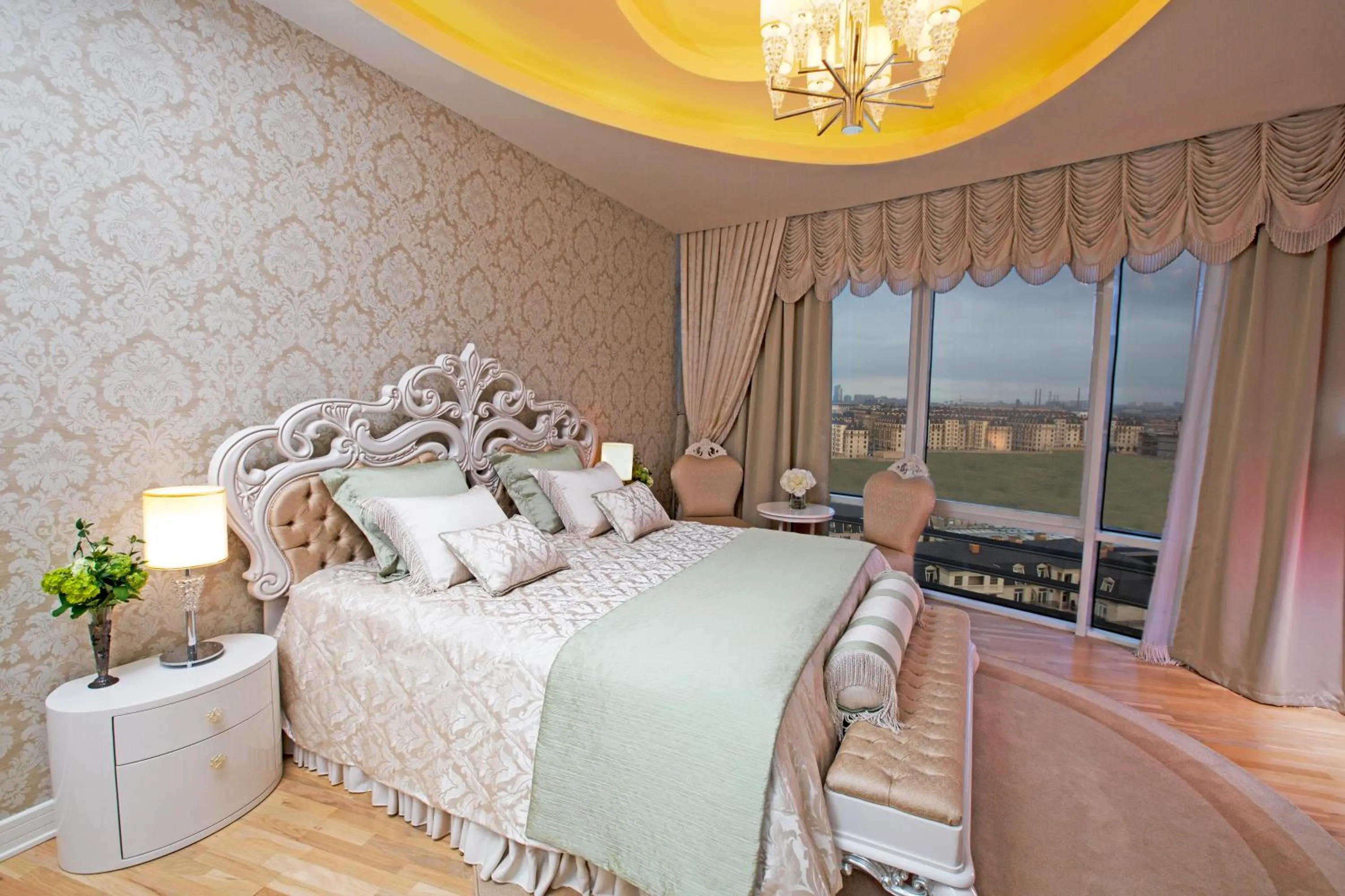 Bed in Sahil Hotel Baku