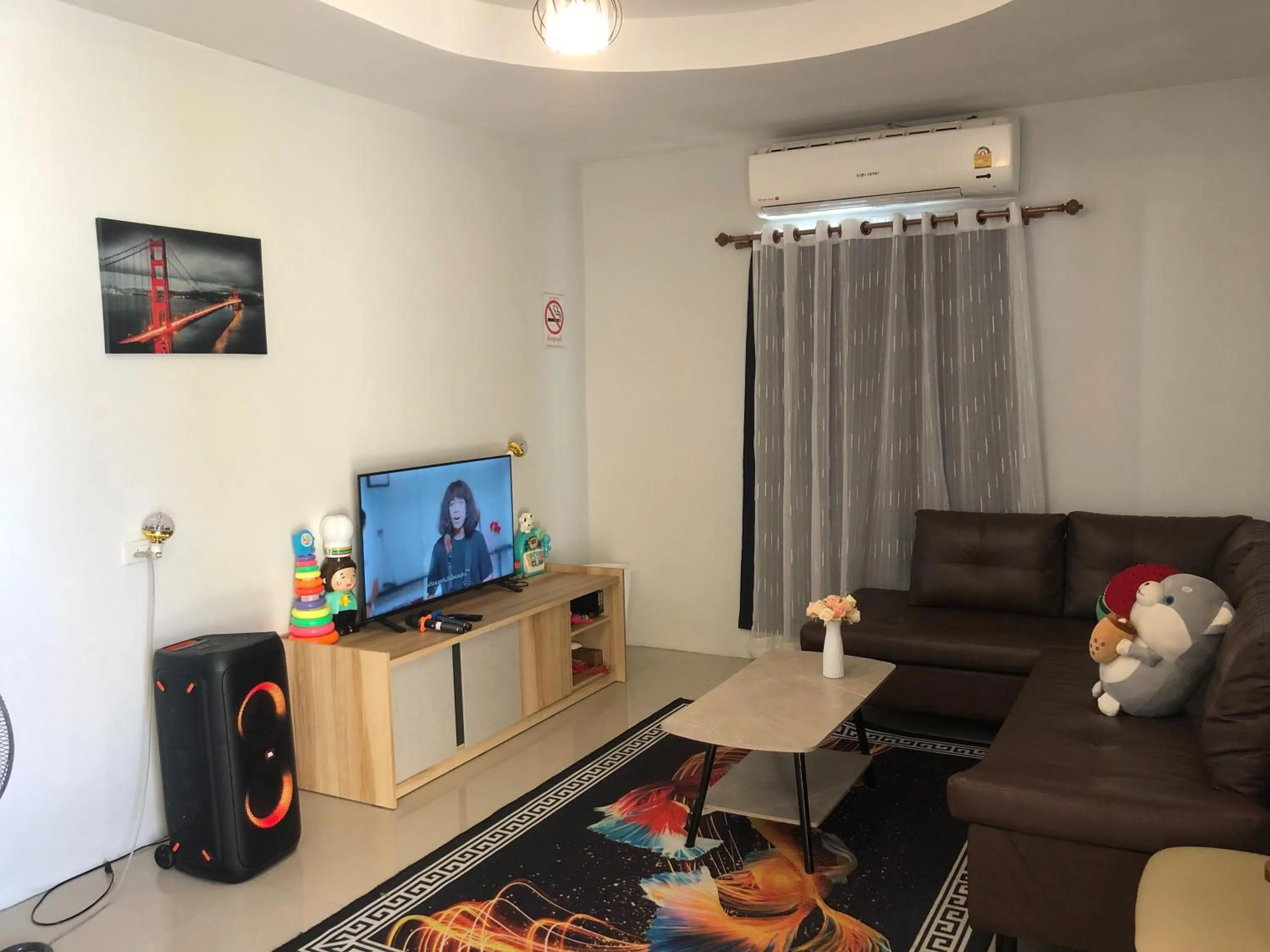 Seating area in Suksabai Raiwan and Pool Villa