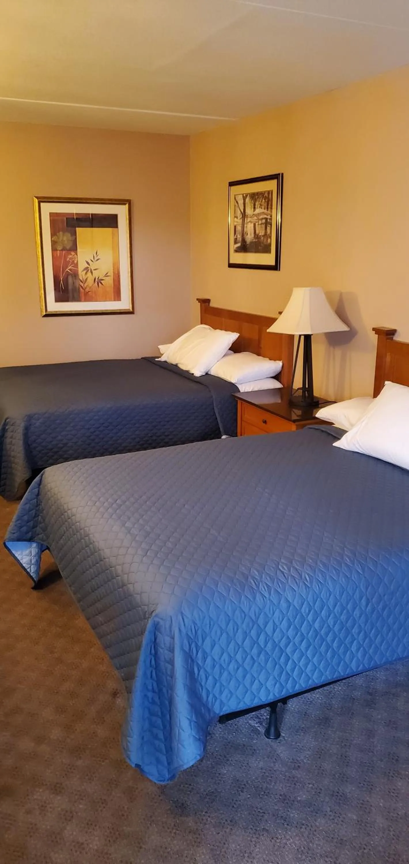 Bed in Lakeview Resort Motel