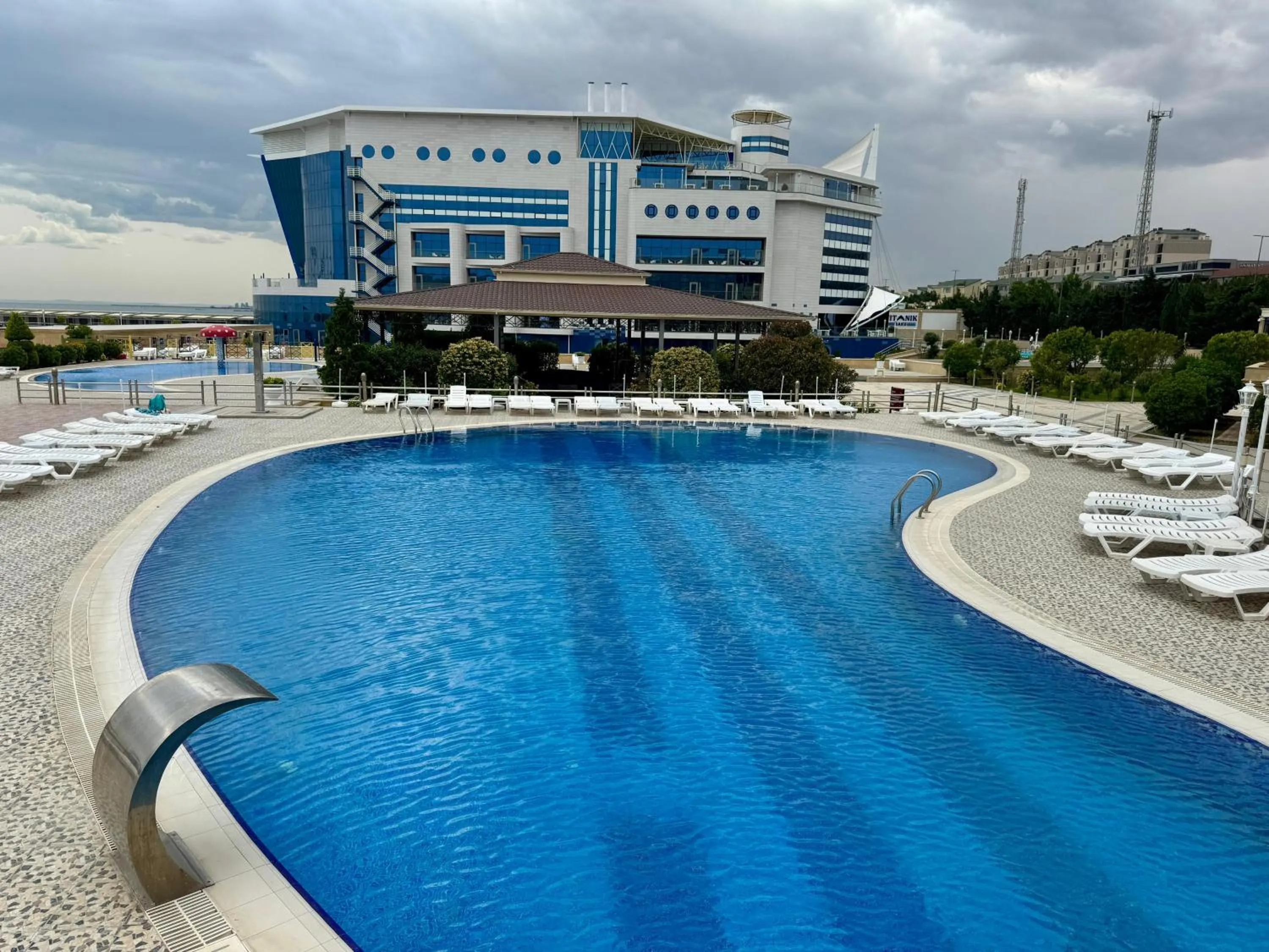 Swimming pool in Titanik Baku
