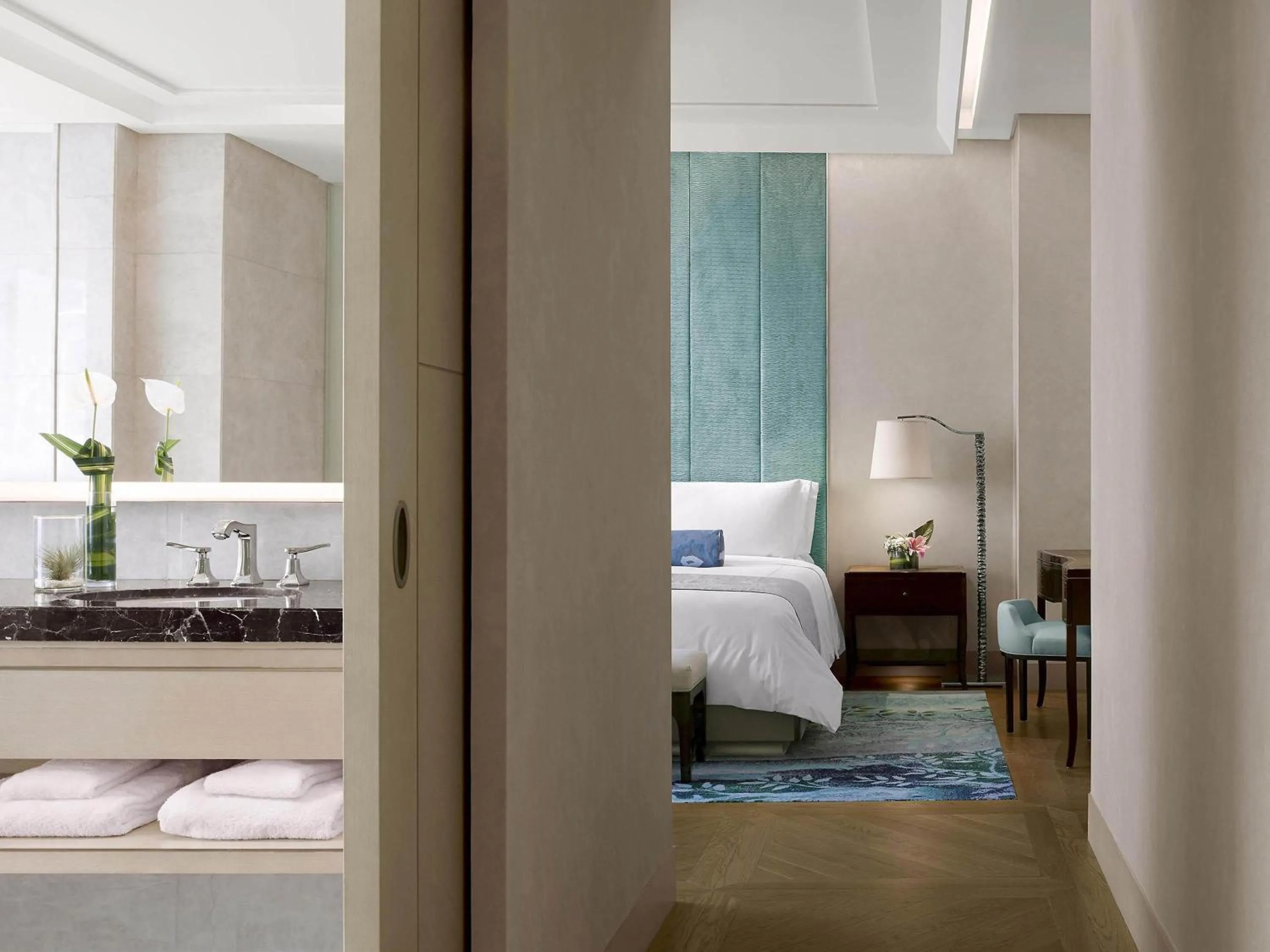 Bedroom, Bed in Raffles Jakarta