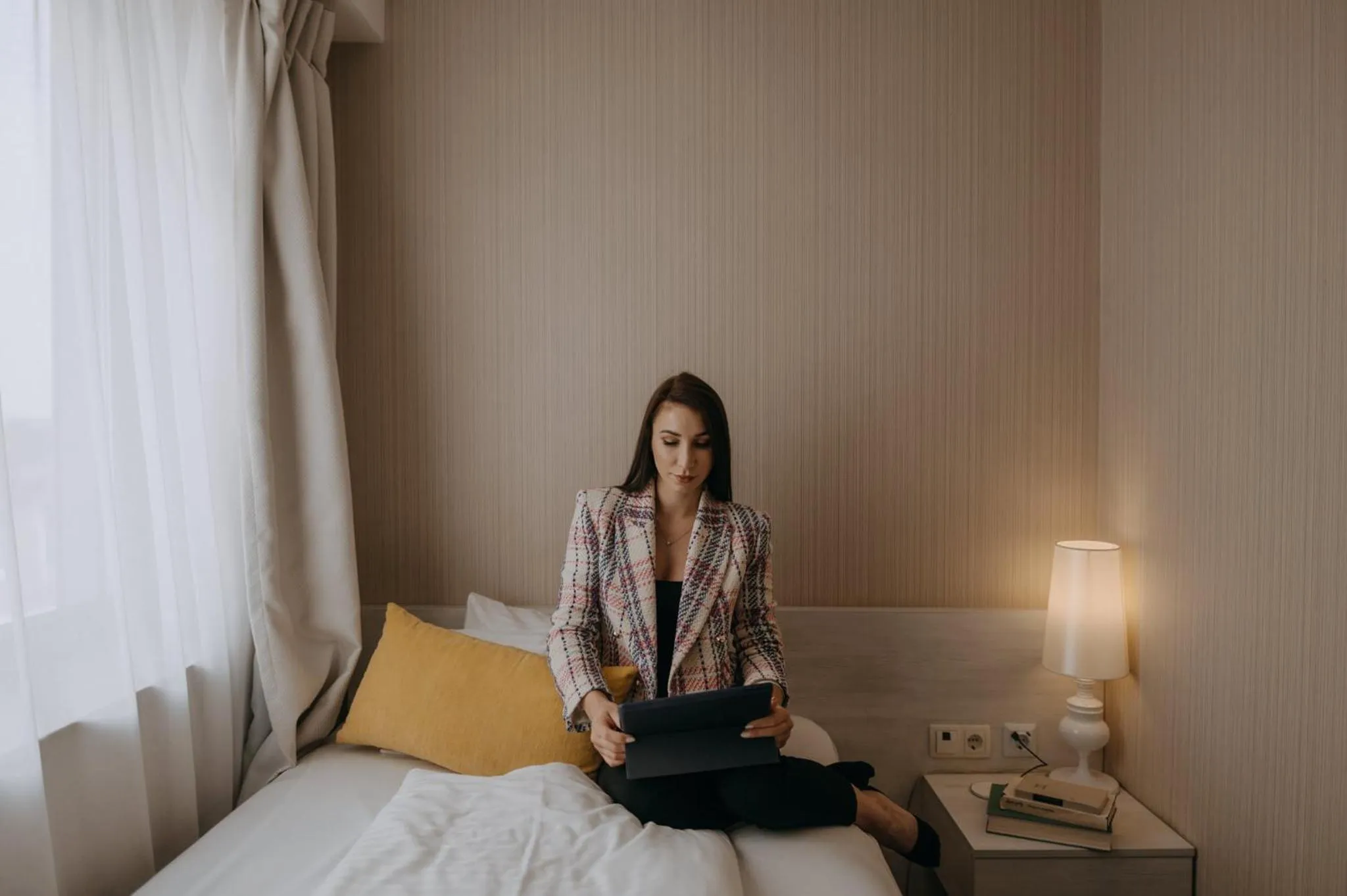 Bed in Science Hotel