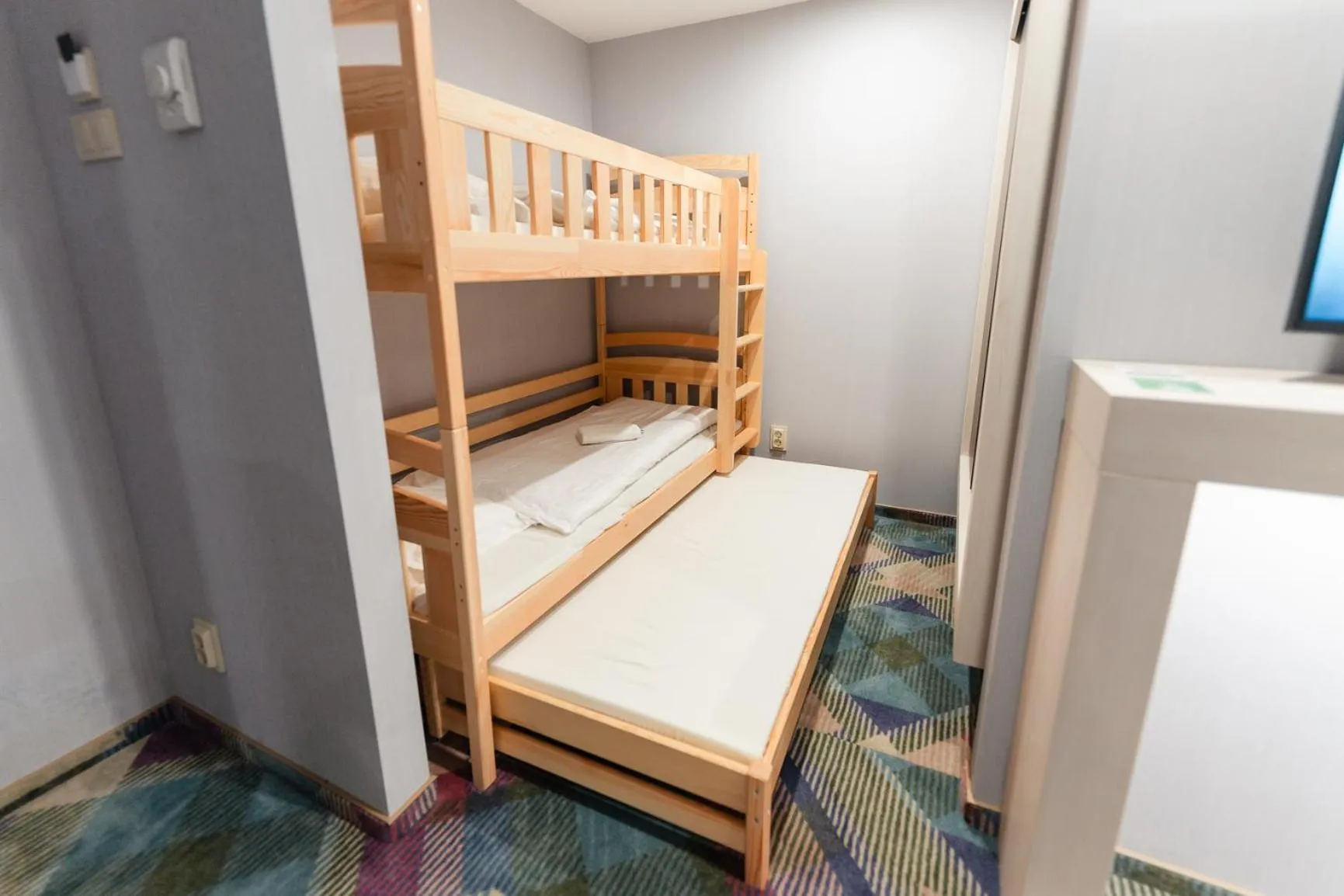 Bed in Science Hotel