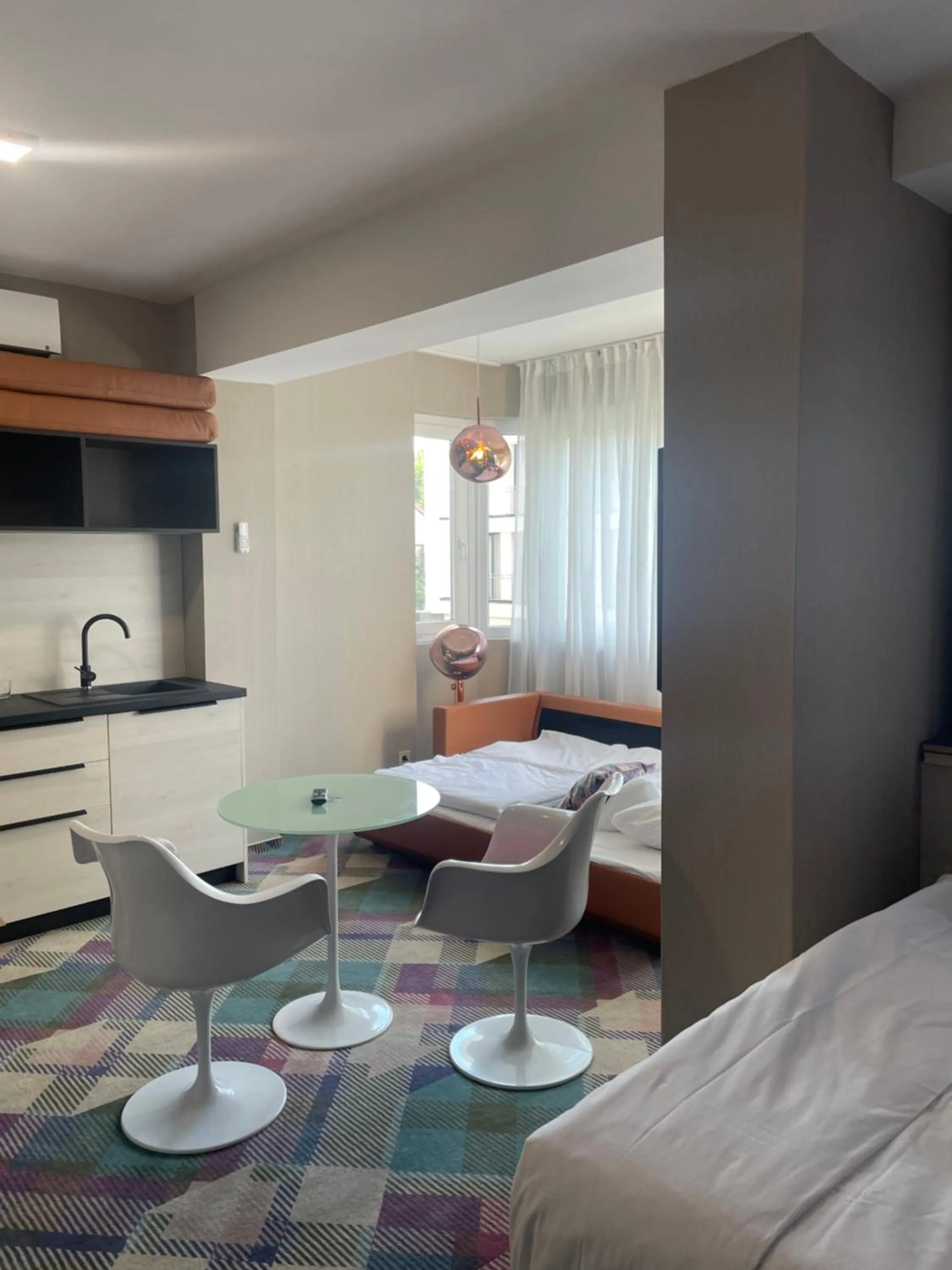 Bed in Science Hotel