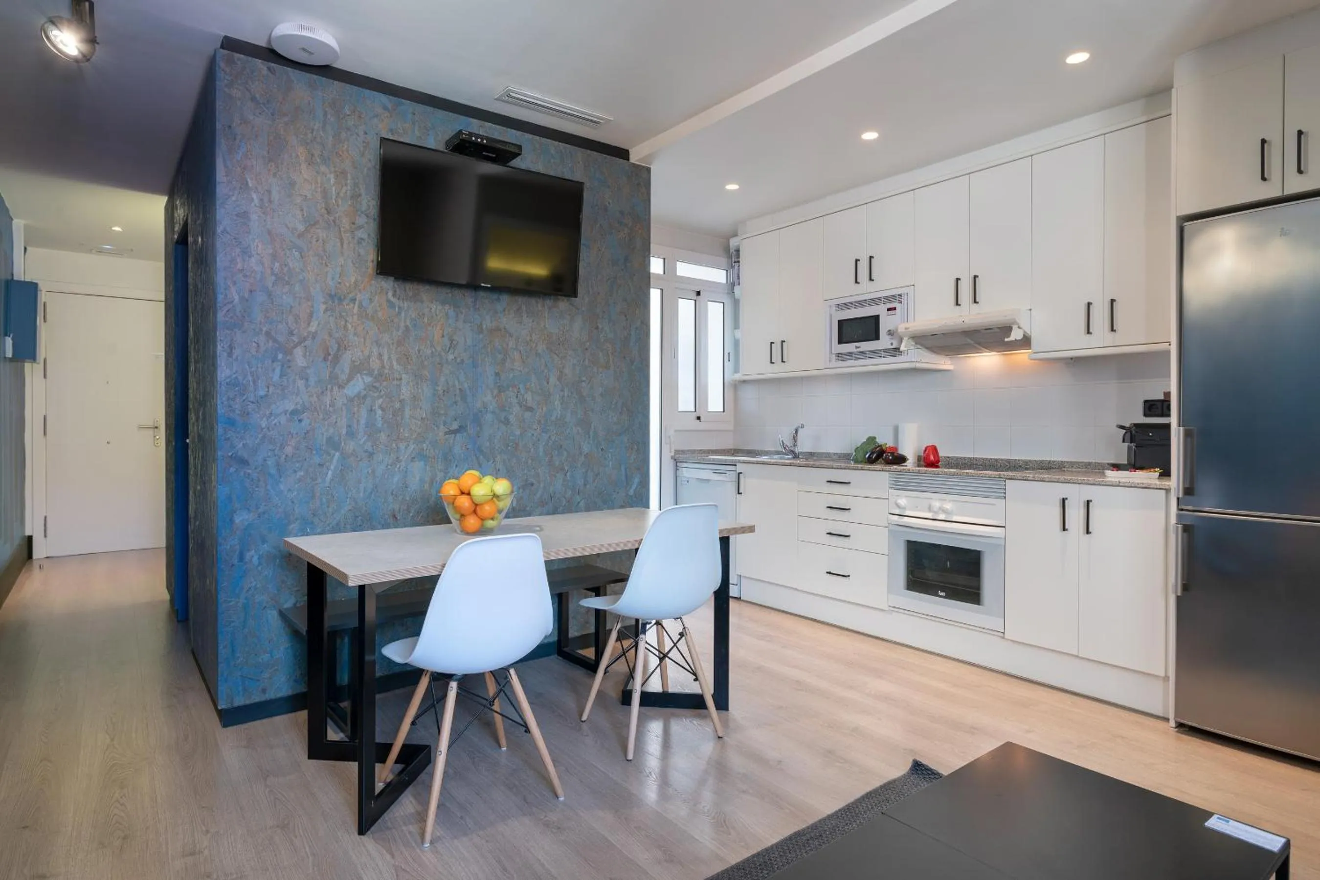 Kitchen or kitchenette in Habitat Apartments Cool Jazz