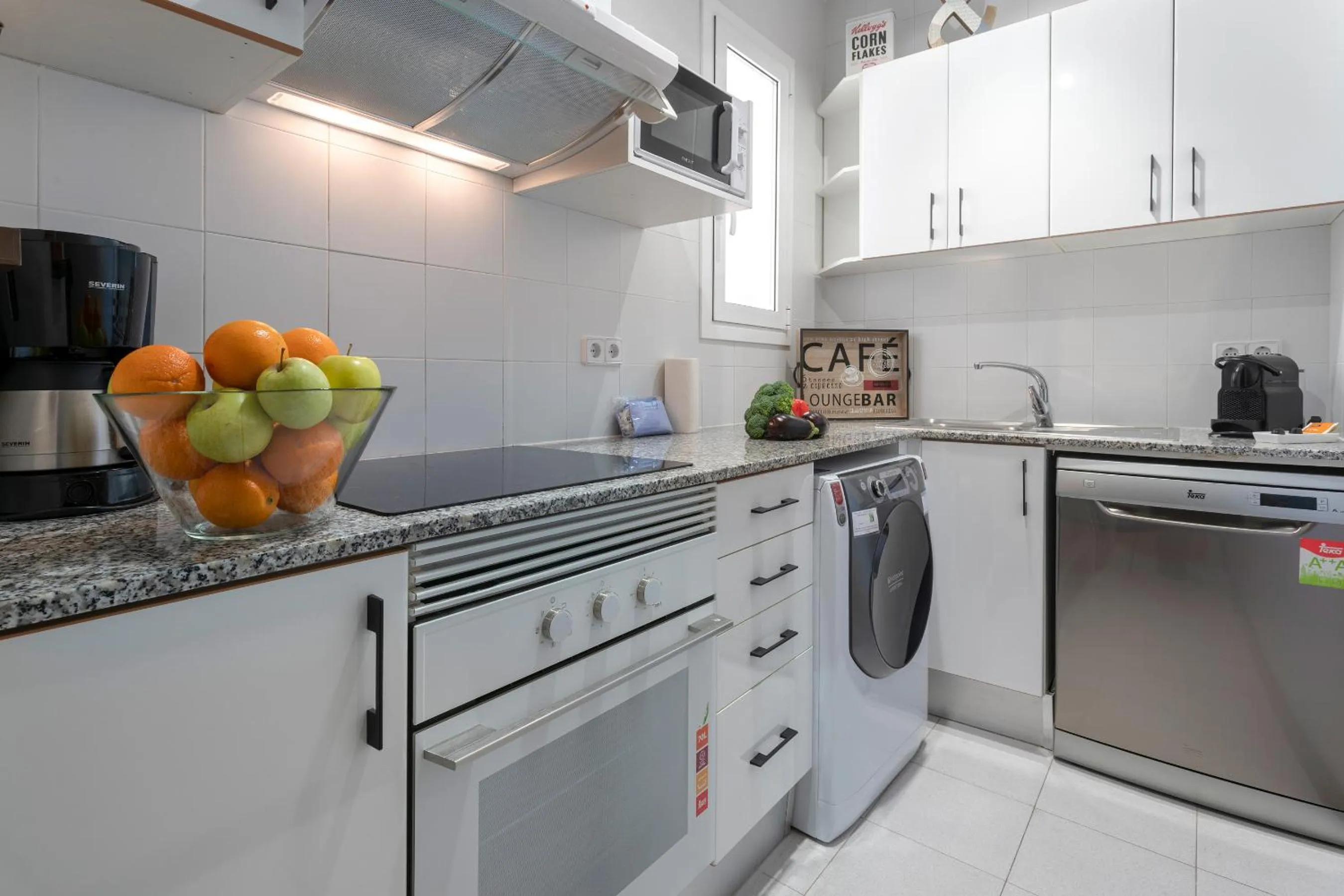 Kitchen or kitchenette in Habitat Apartments Cool Jazz