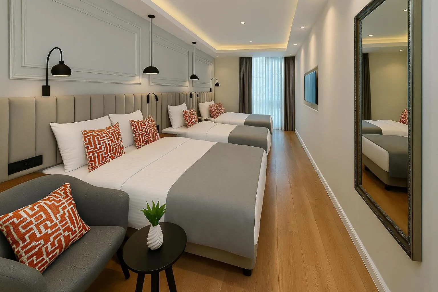 Bed in Center Port Hotel Karaköy