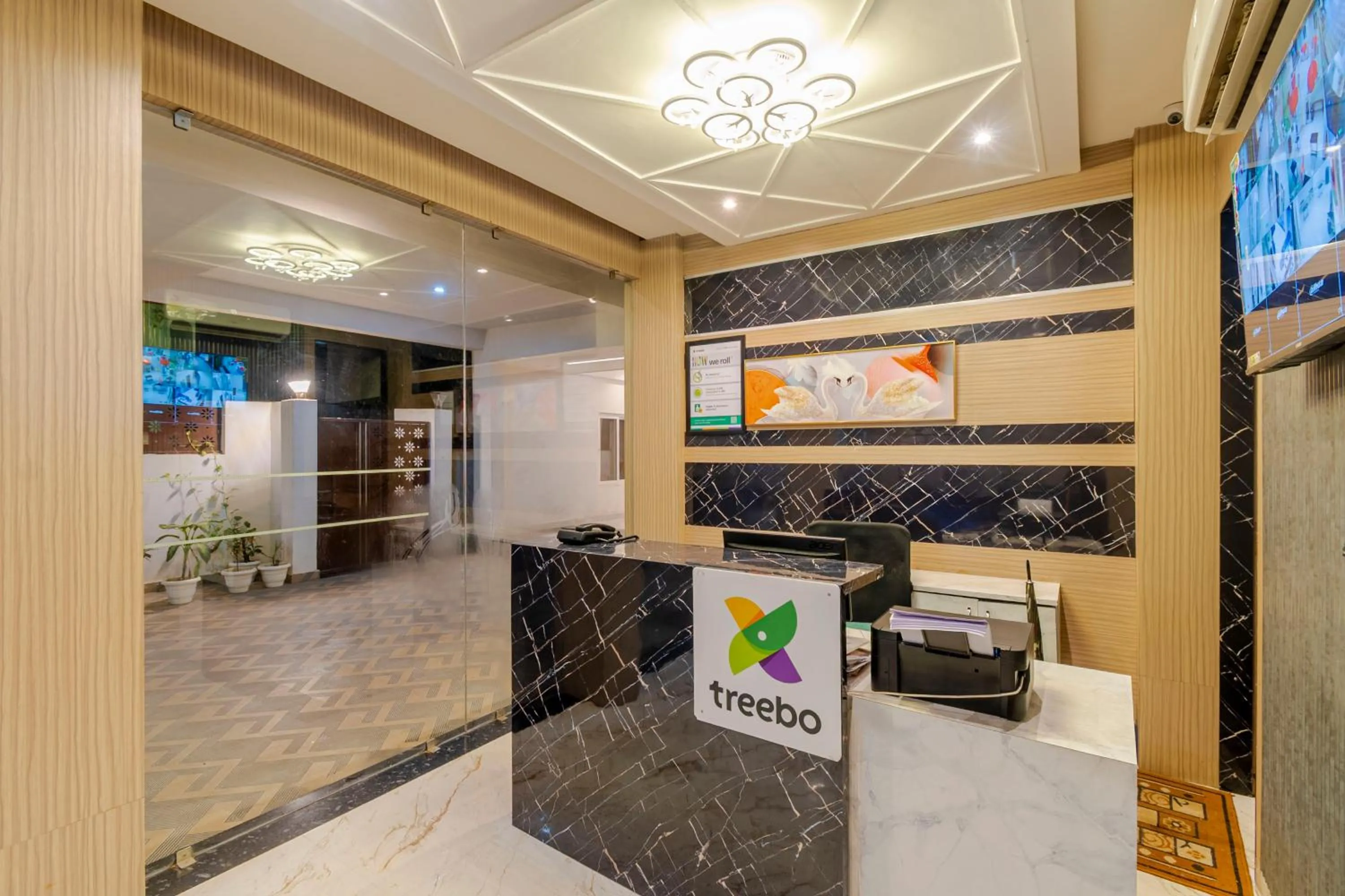 Lobby or reception in Treebo Raj Palace