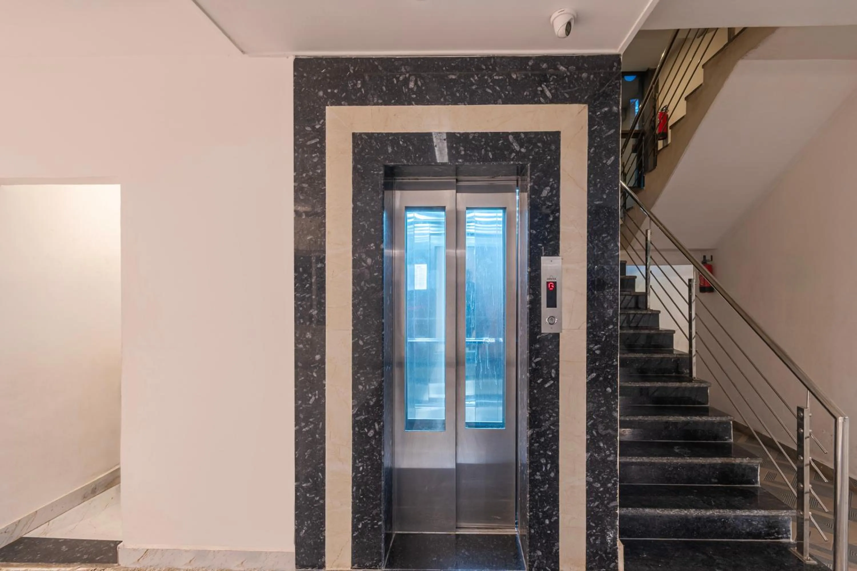 elevator in Treebo Raj Palace