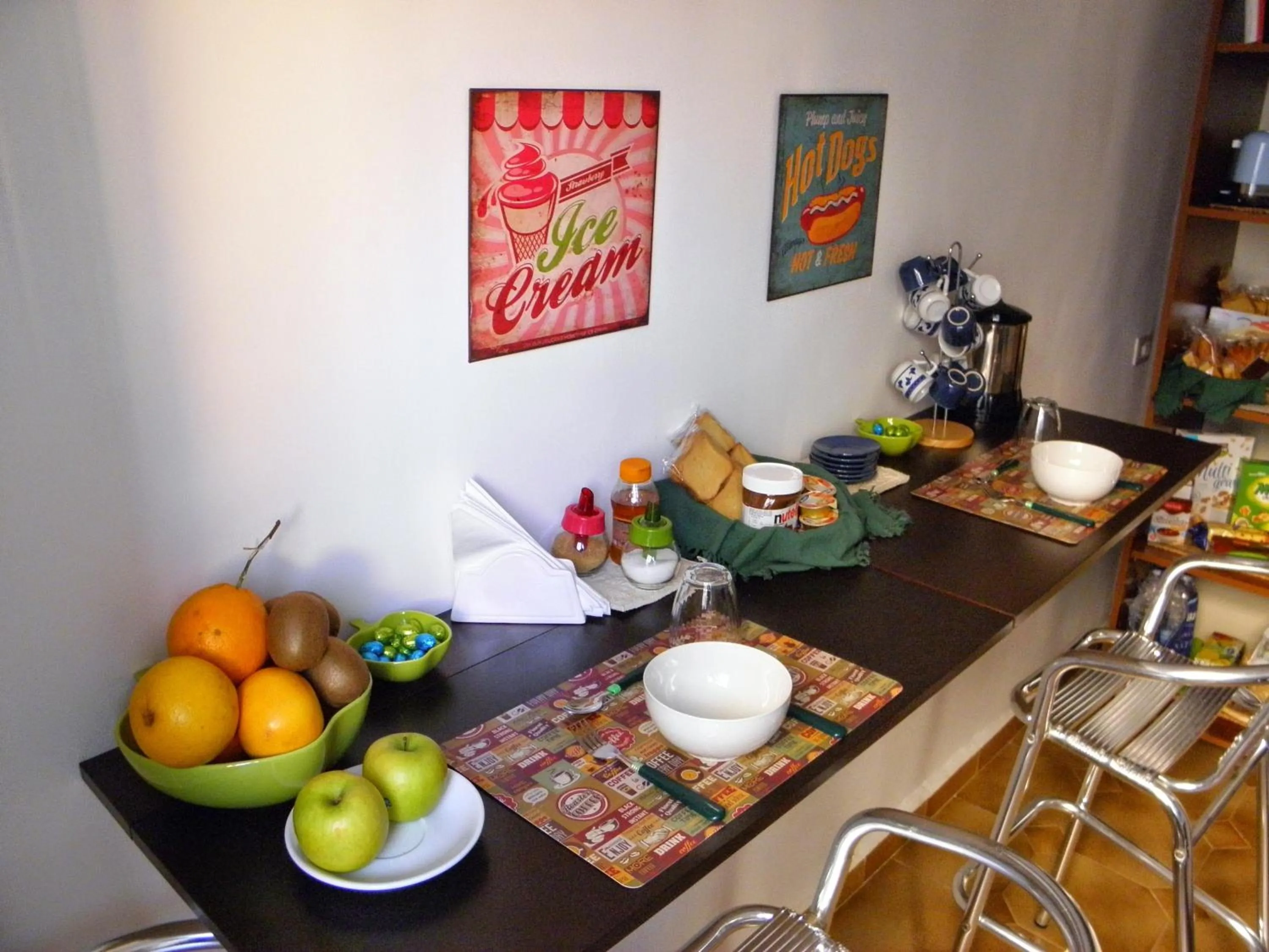 Food and drinks in Alfieri B&B