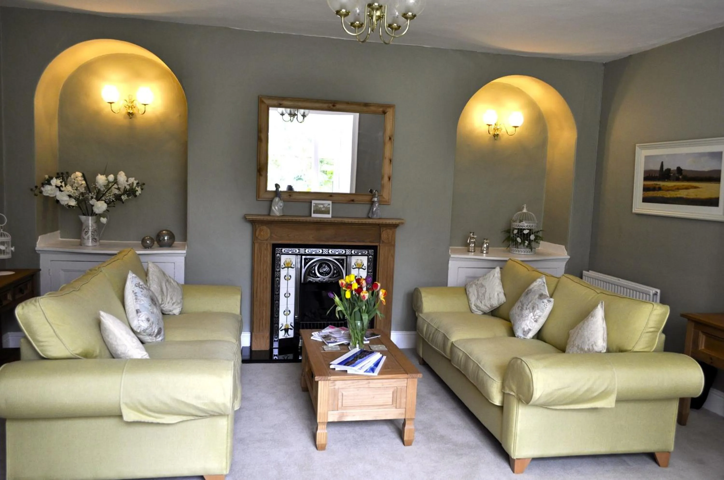 Living room in Dunster Mill House