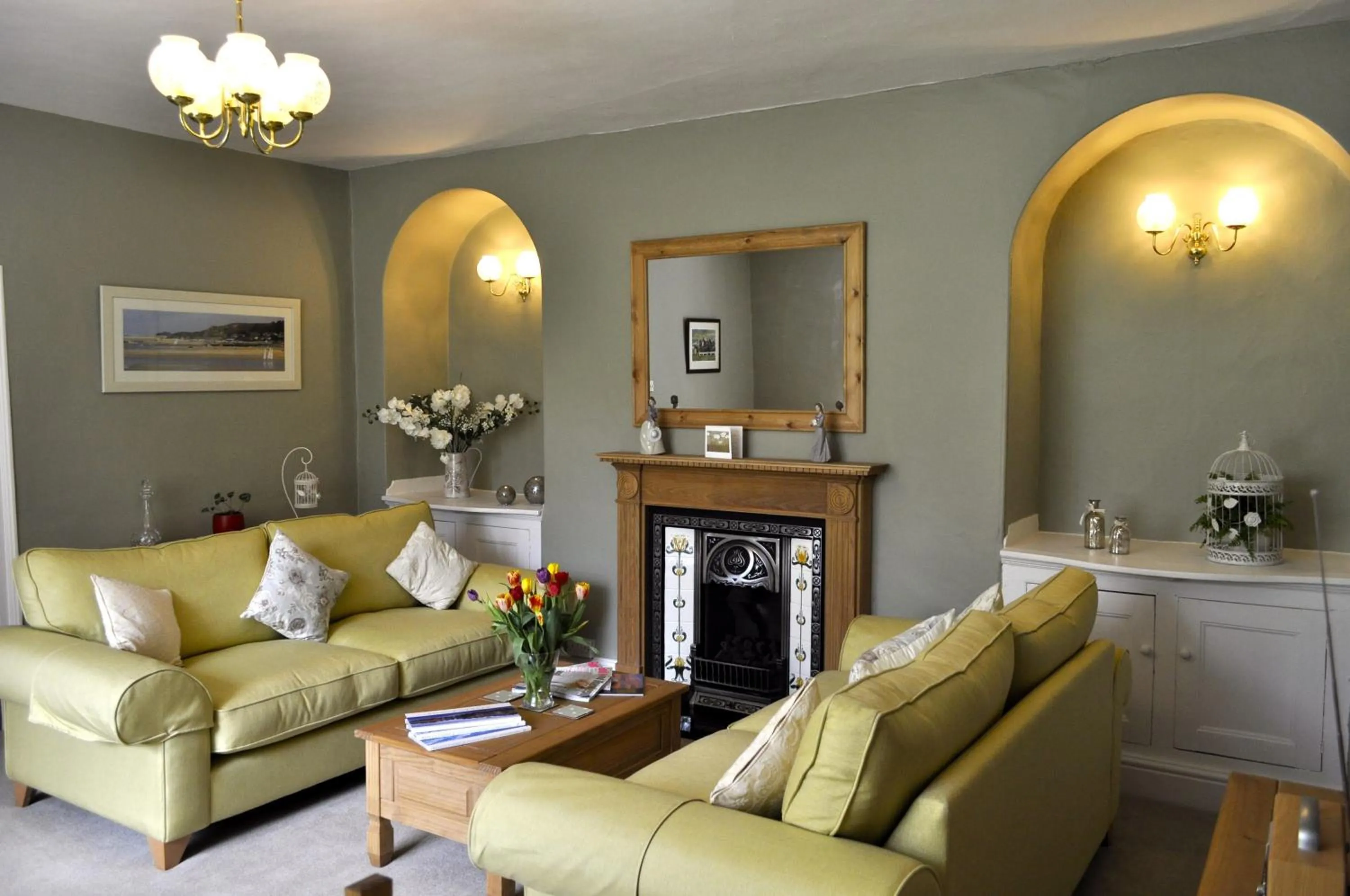 Living room in Dunster Mill House