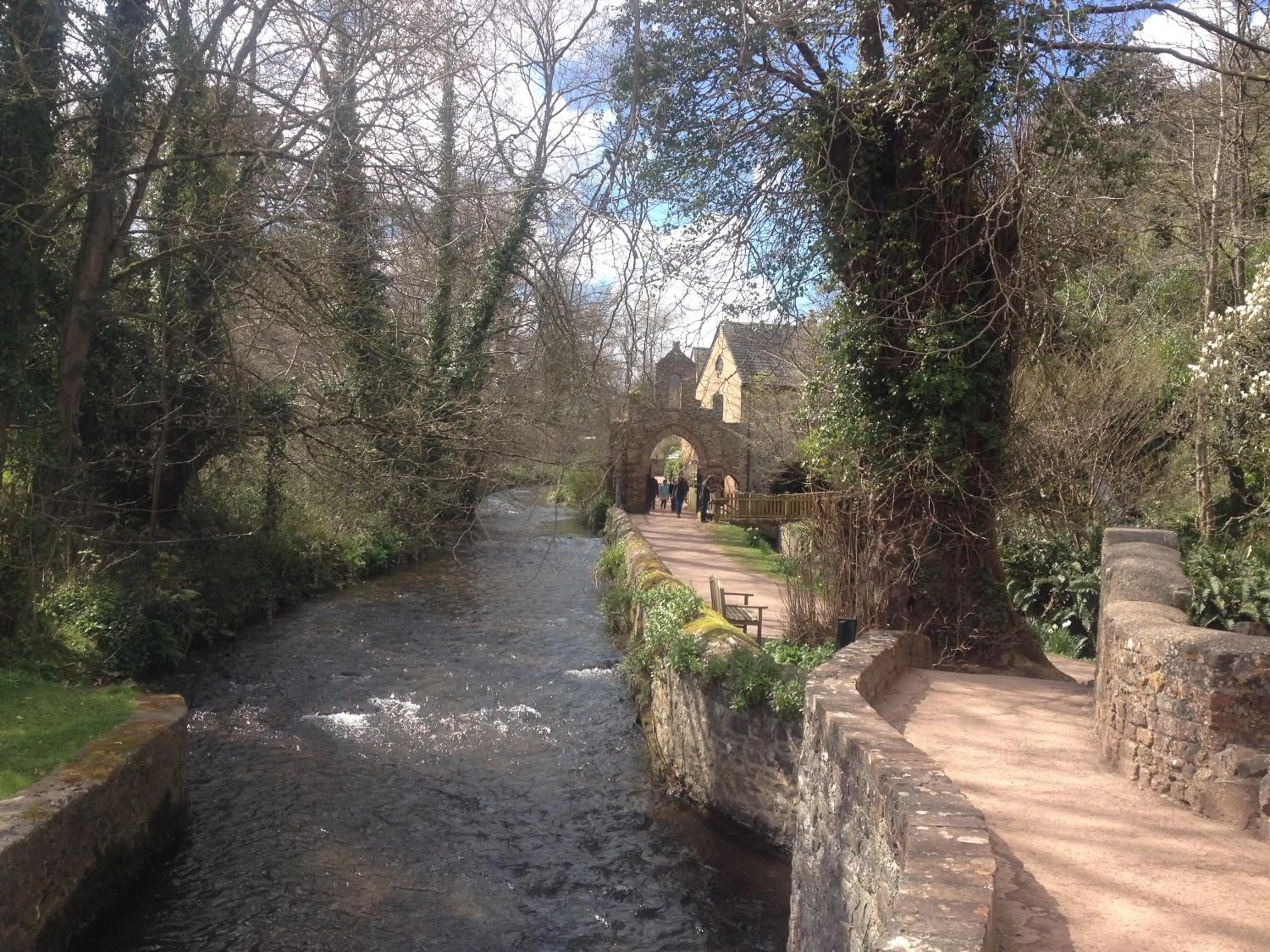 River view in Dunster Mill House