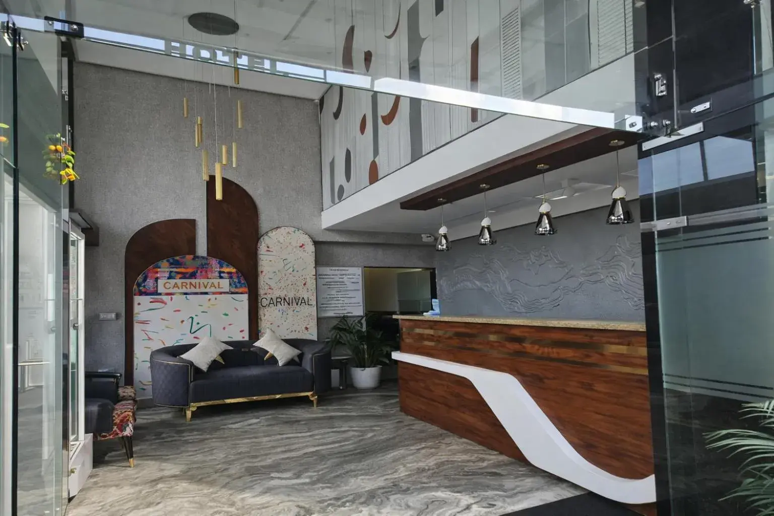 Lobby or reception in Hotel Carnival , Vijay Nagar Indore Lobby or reception in Hotel Carnival , Vijay Nagar Indore