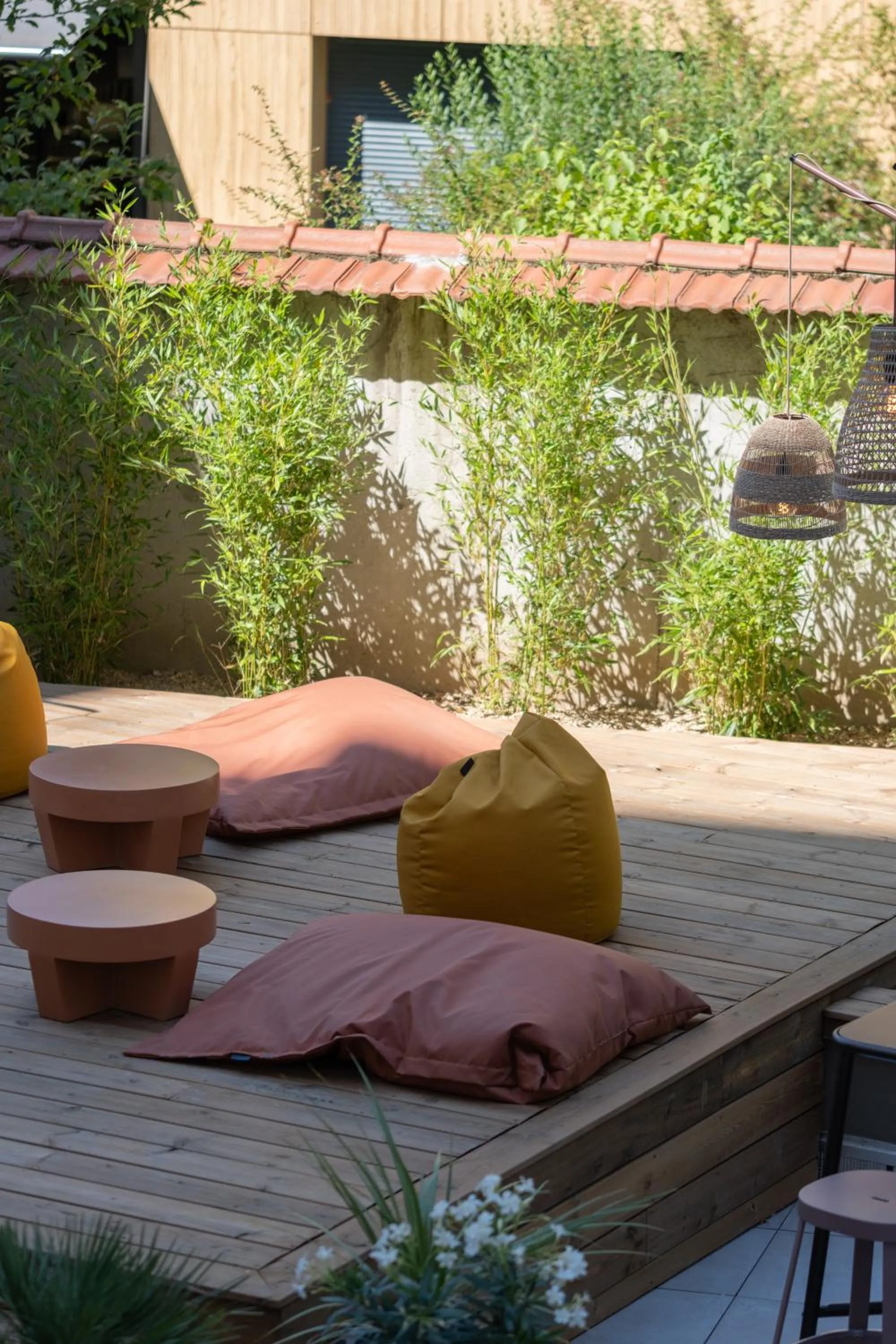 Garden in Hotel Oceania Lyon