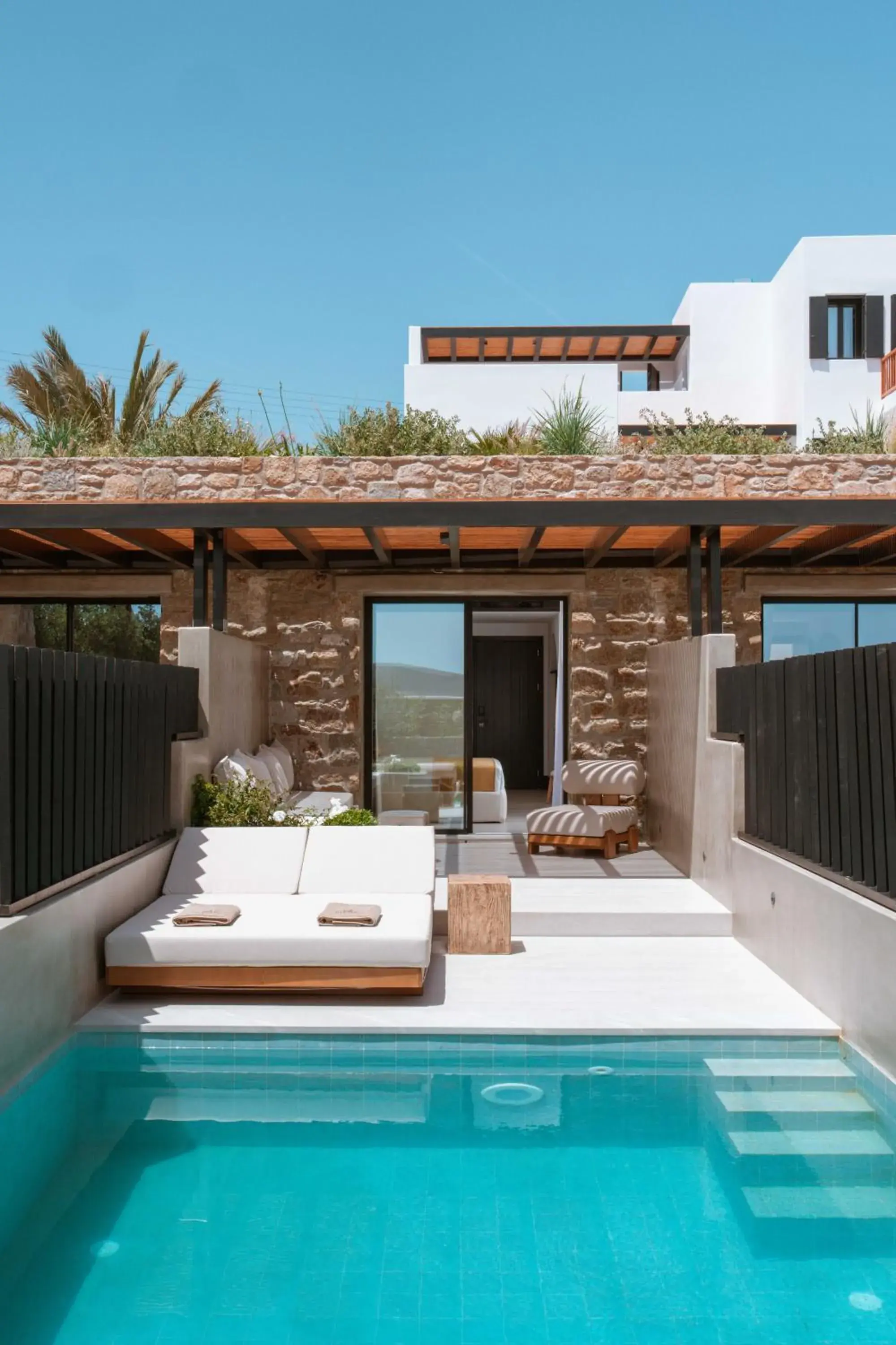 Deluxe Suite with Heated Private Pool in Noir Mykonos Deluxe Suite with Heated Private Pool in Noir Mykonos