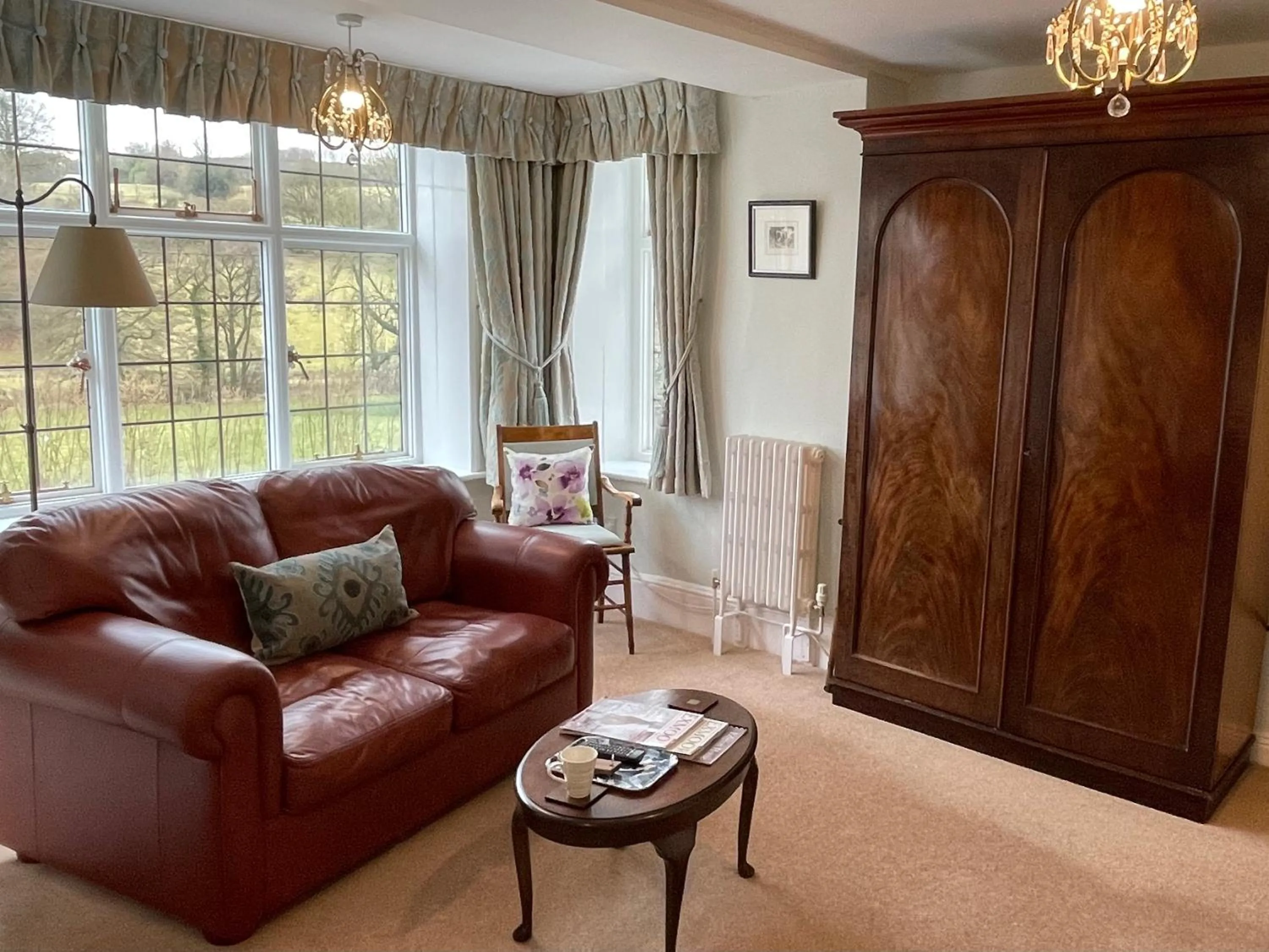 Seating area in Edgcott House