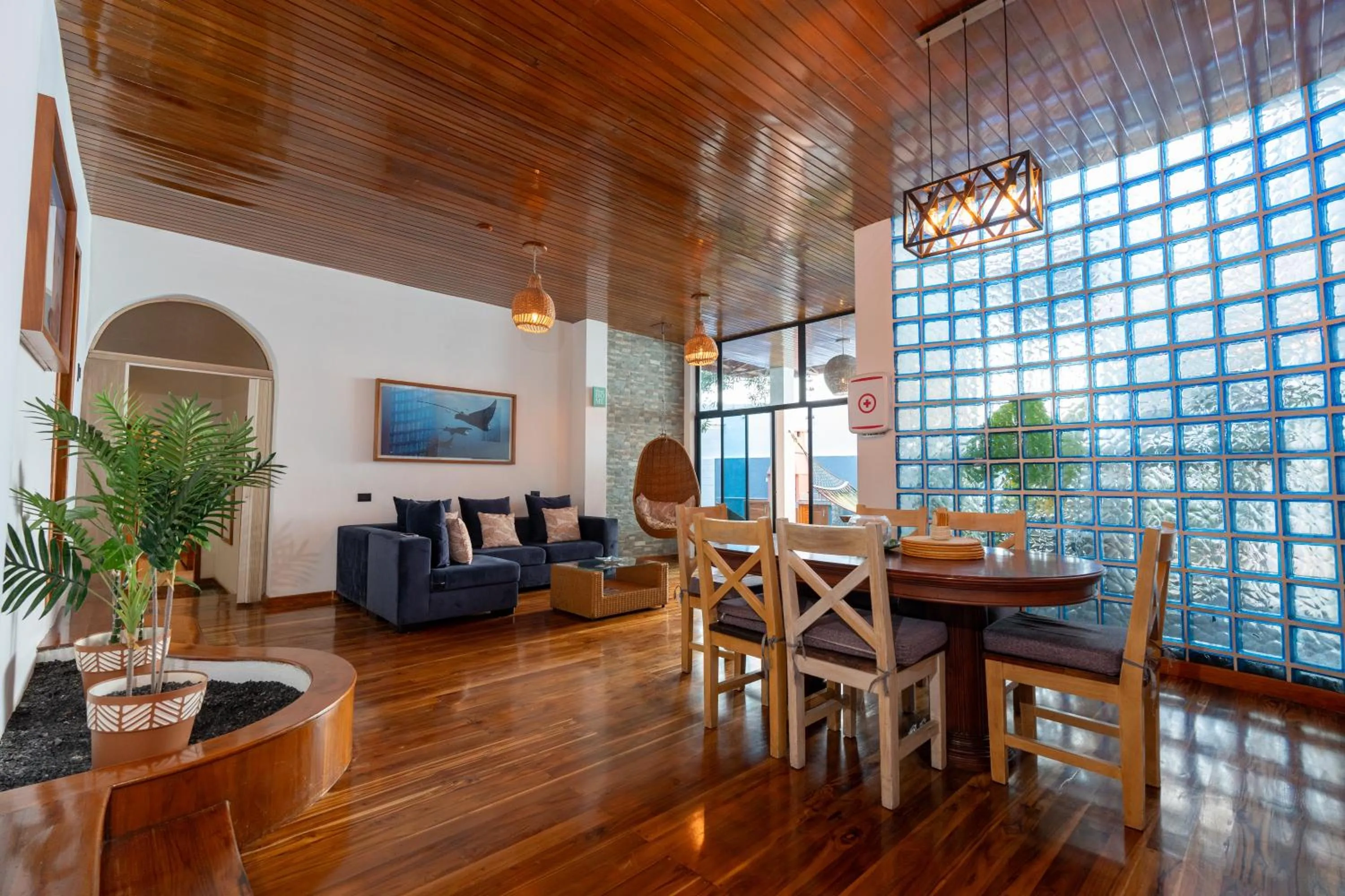 Living room in El Barranco Galapagos