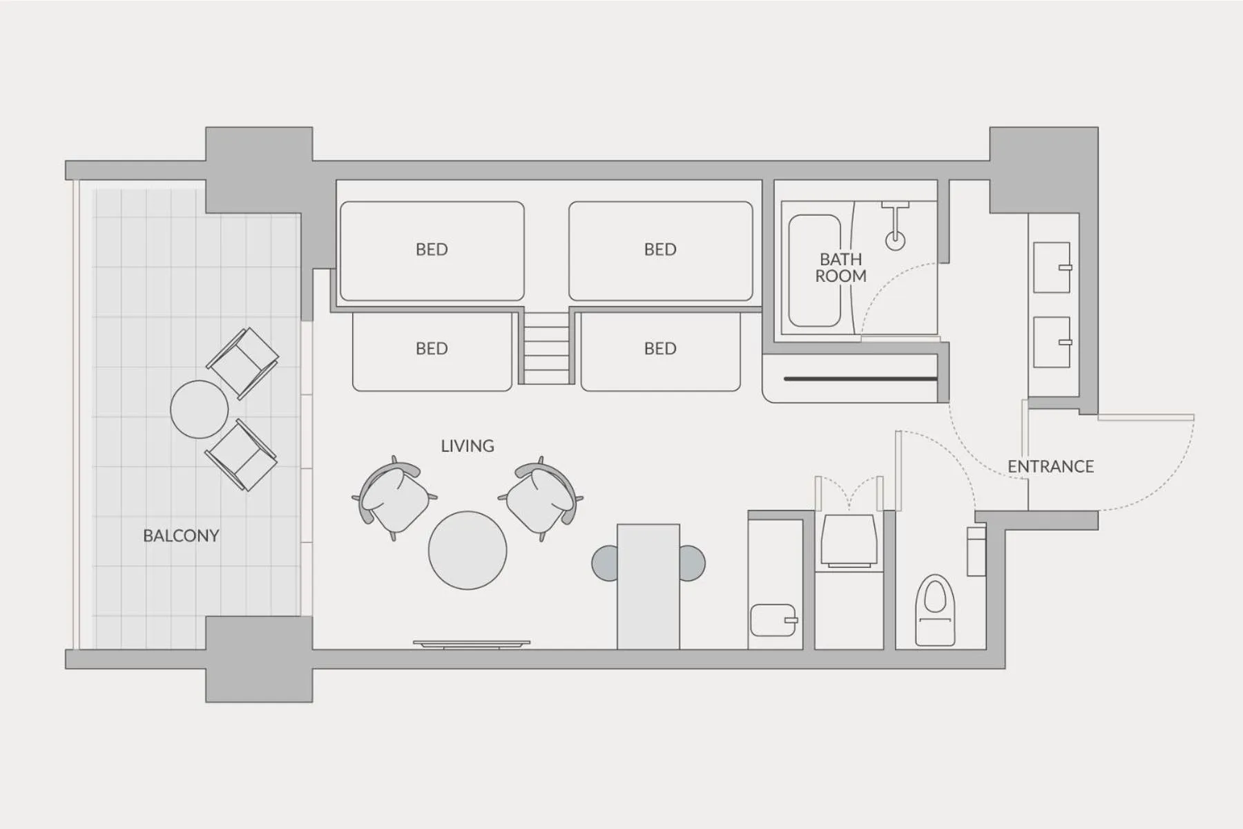 Floor plan in edit x seven FUJI GOTEMBA