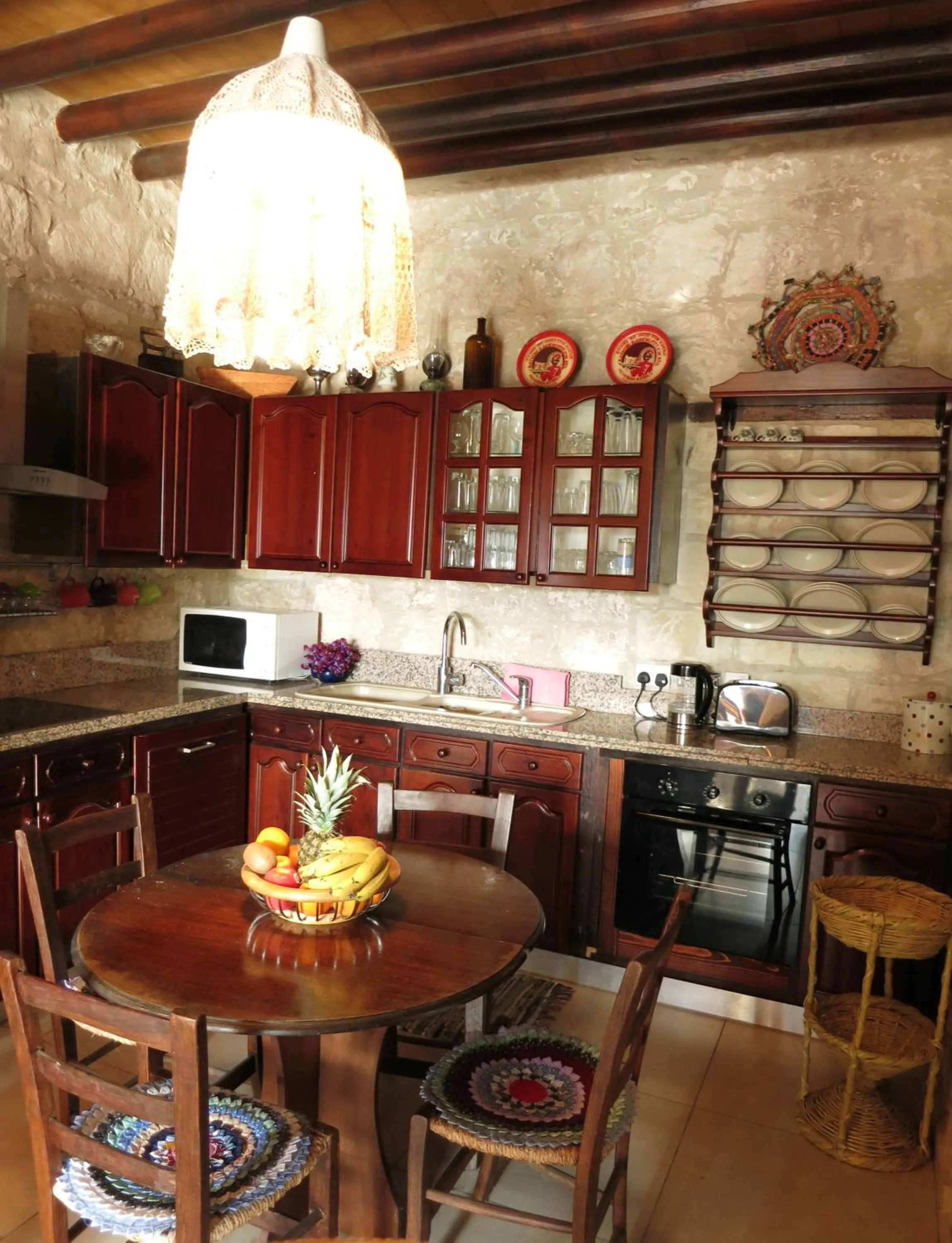Living room in Simona Stone House