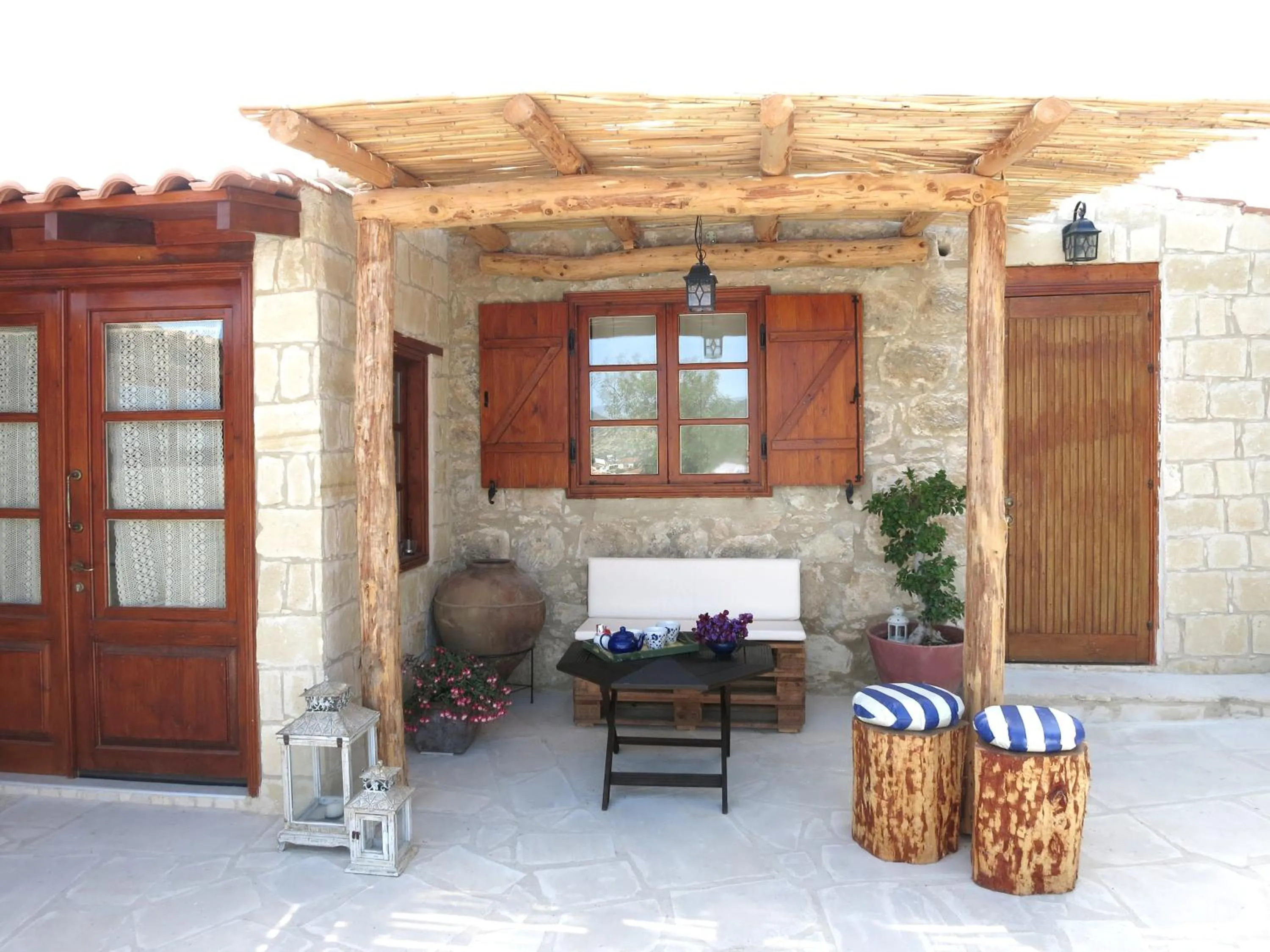 Patio in Simona Stone House