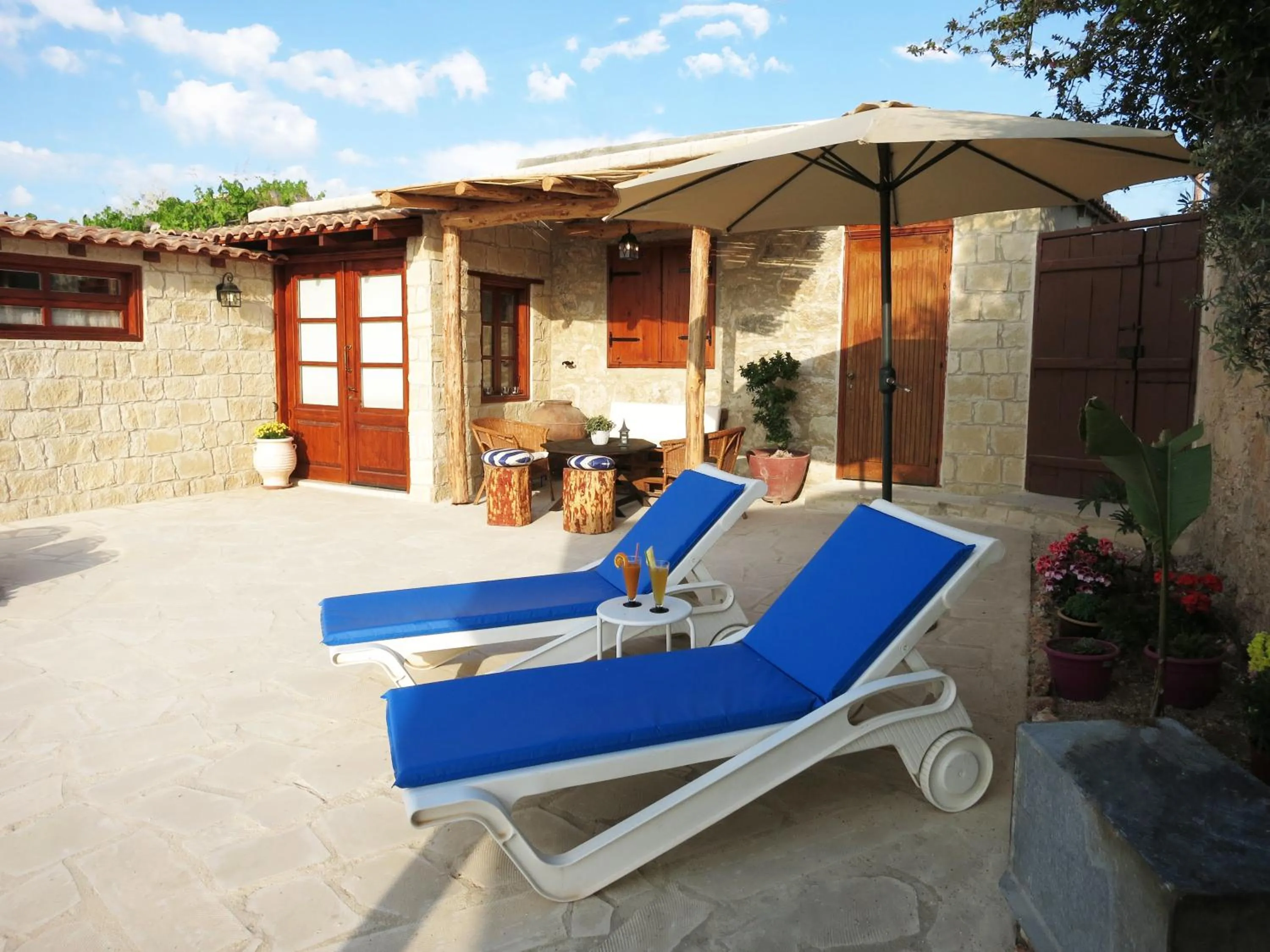 Patio in Simona Stone House
