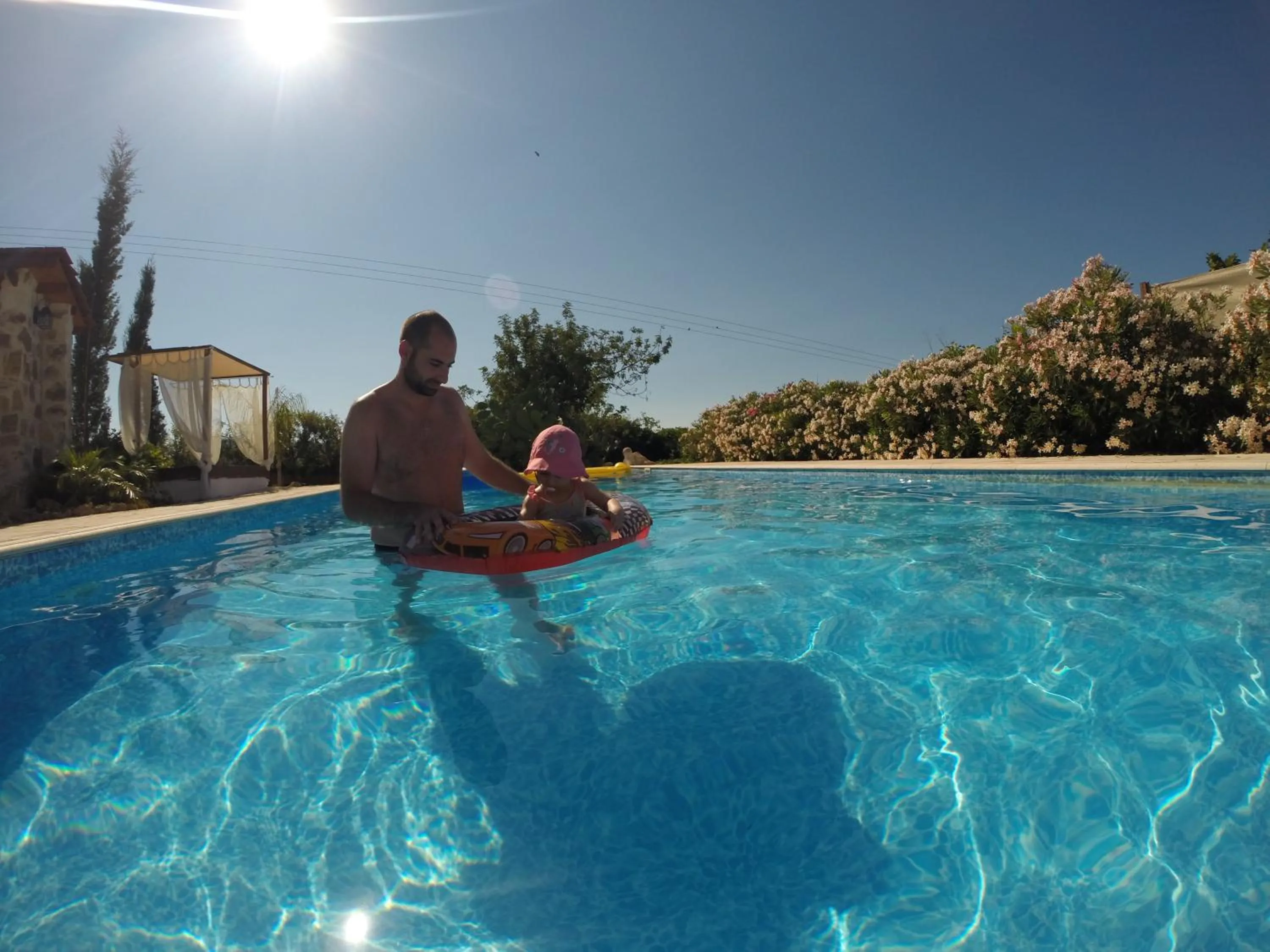 Pool view in Simona Stone House
