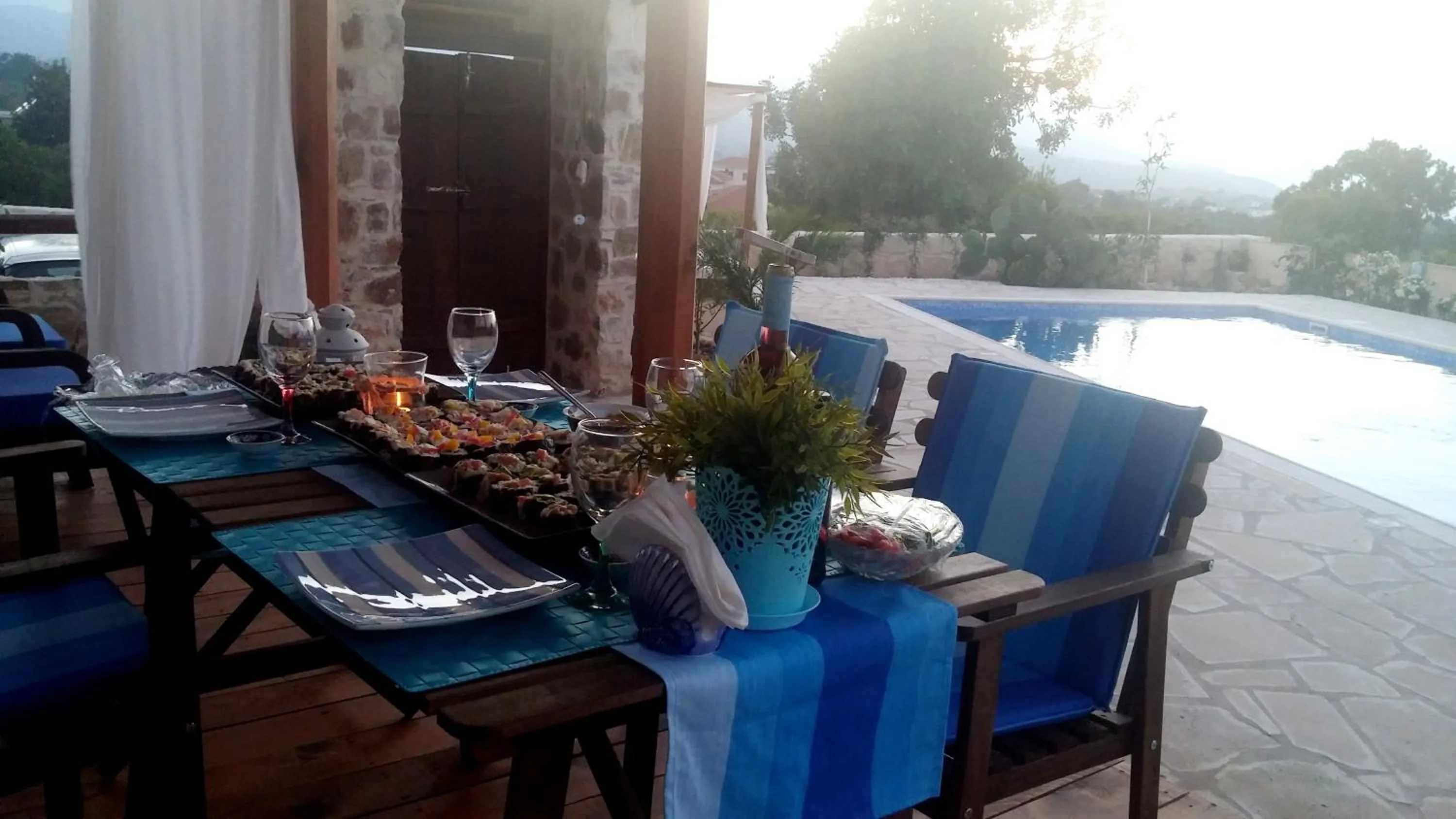 Patio in Simona Stone House