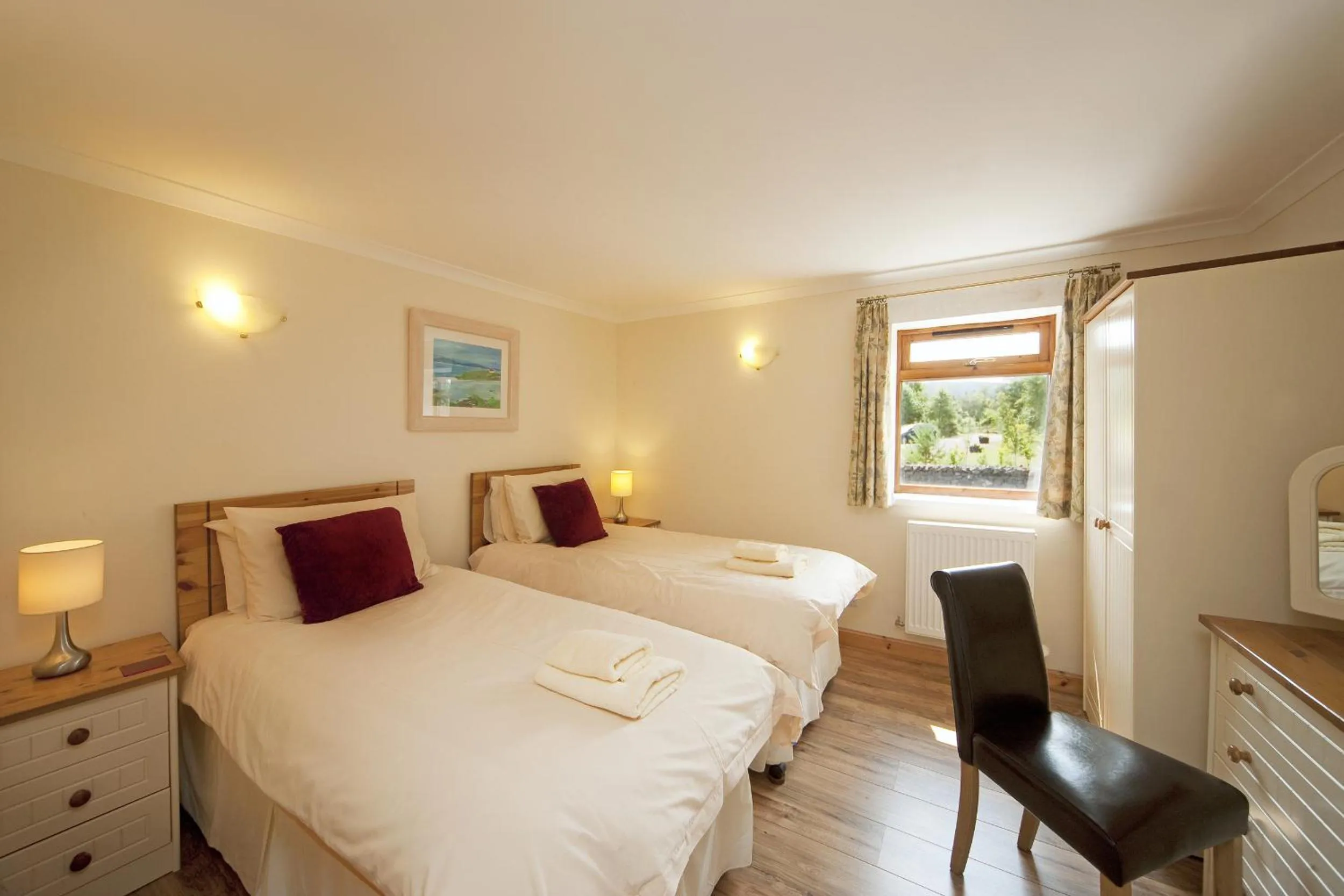 View (from property/room), Bed in Clan Cottages Luxury Thatched Retreat near Oban