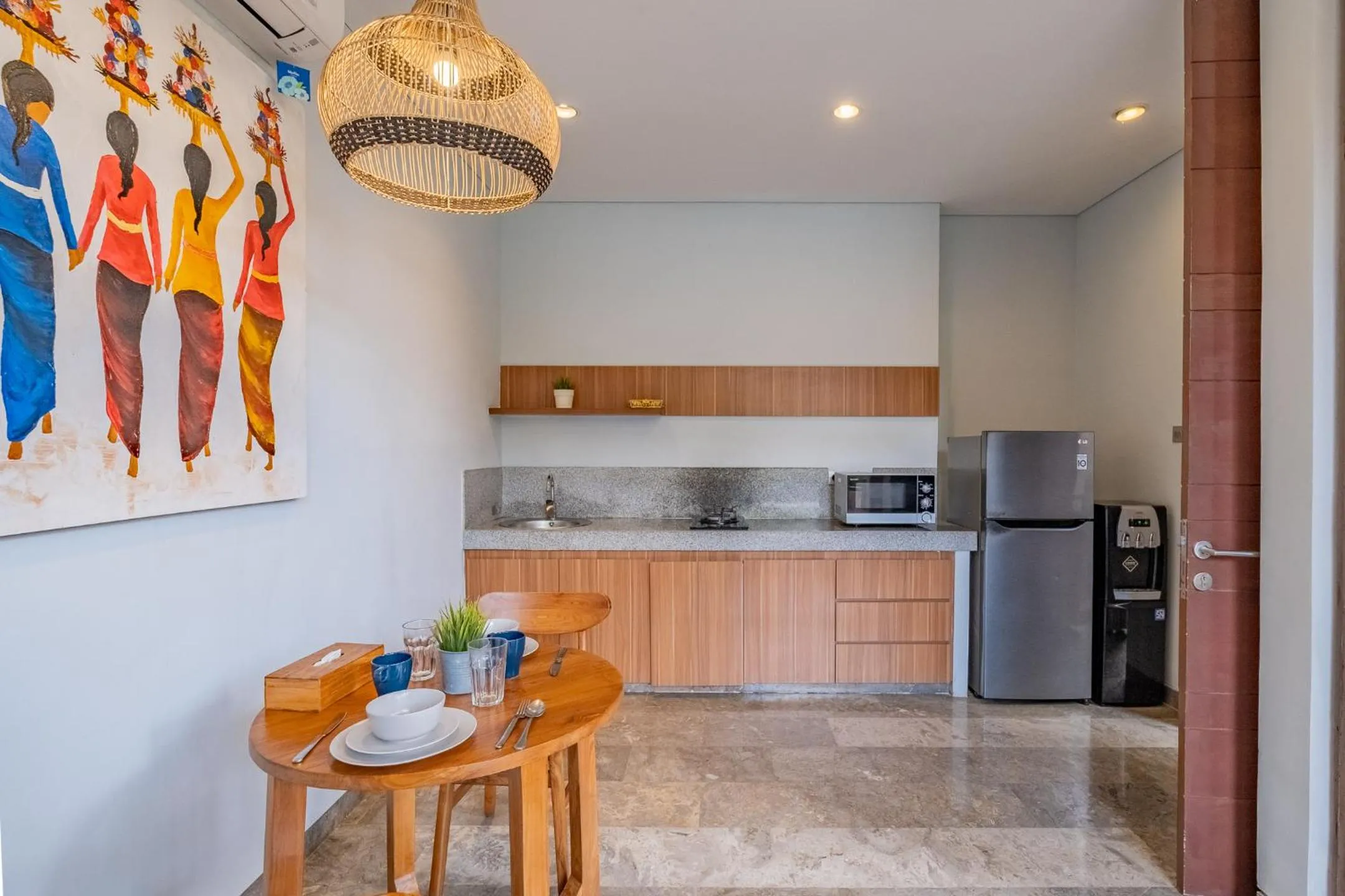 Kitchen or kitchenette in Prema Ubud Villas