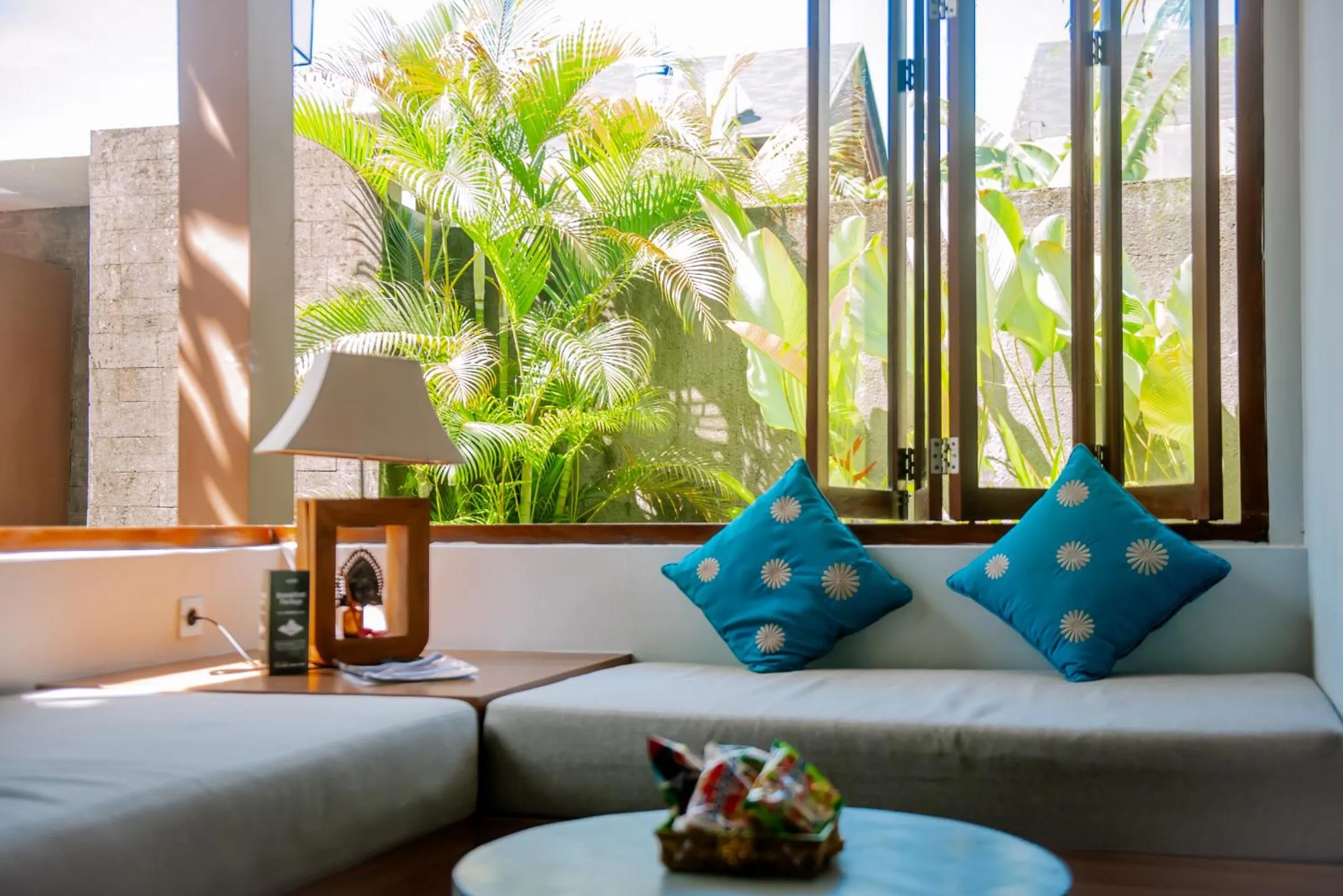 Living room in Prema Ubud Villas