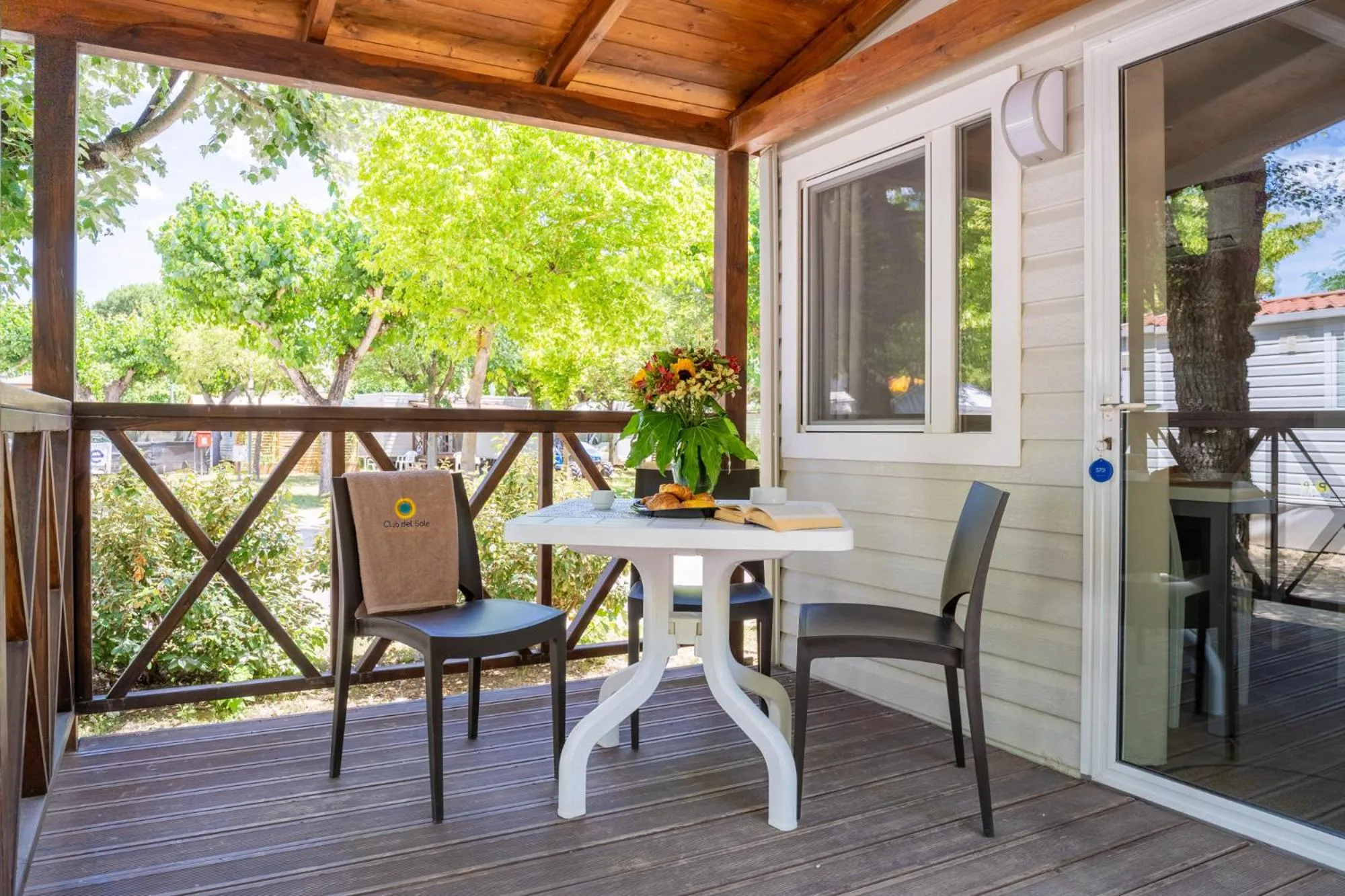 Balcony/Terrace in Club del Sole Adriatico Cervia Easy Camping Village