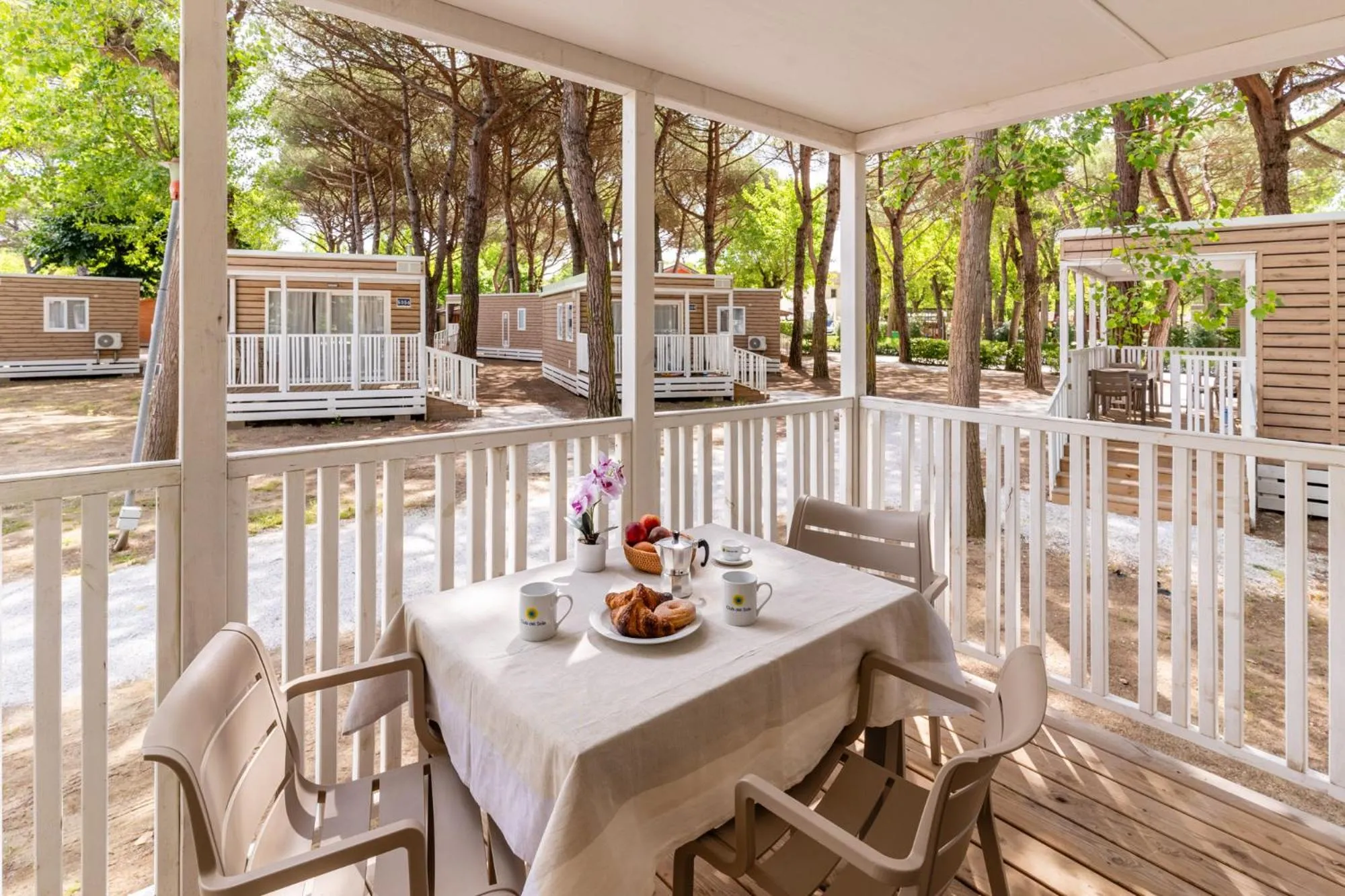 Balcony/Terrace in Club del Sole Adriatico Cervia Easy Camping Village