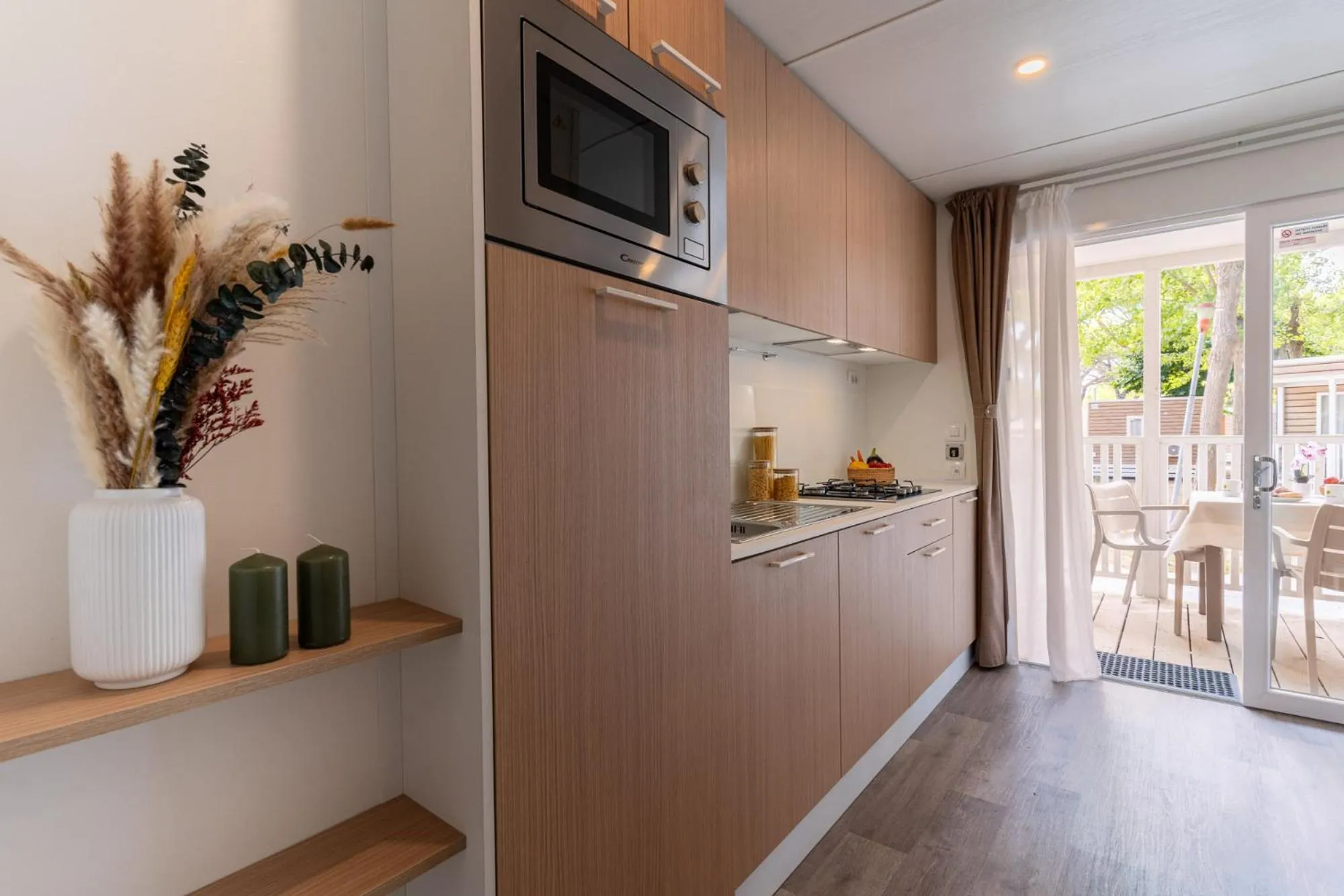 Kitchen or kitchenette in Club del Sole Adriatico Cervia Easy Camping Village