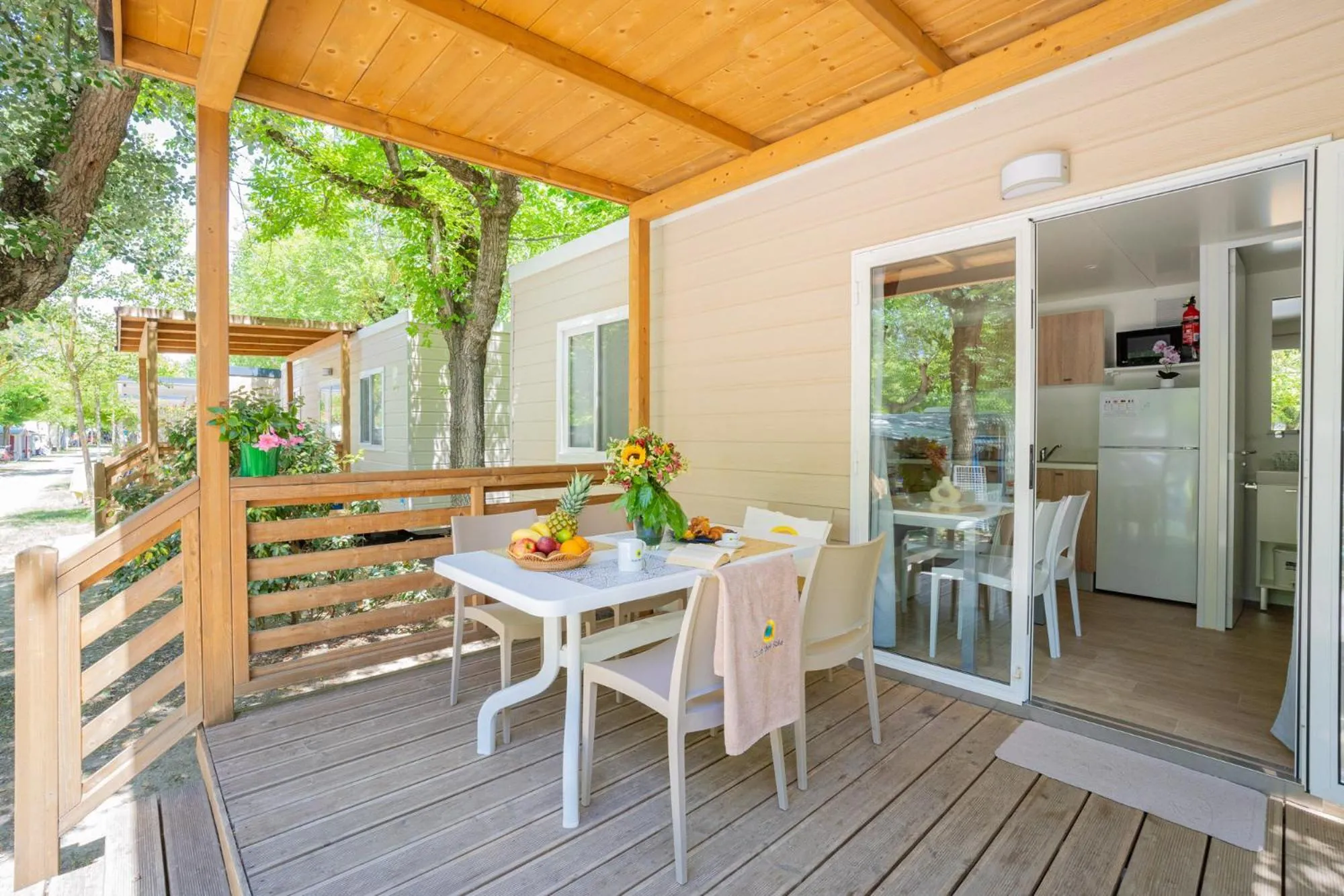 Balcony/Terrace in Club del Sole Adriatico Cervia Easy Camping Village