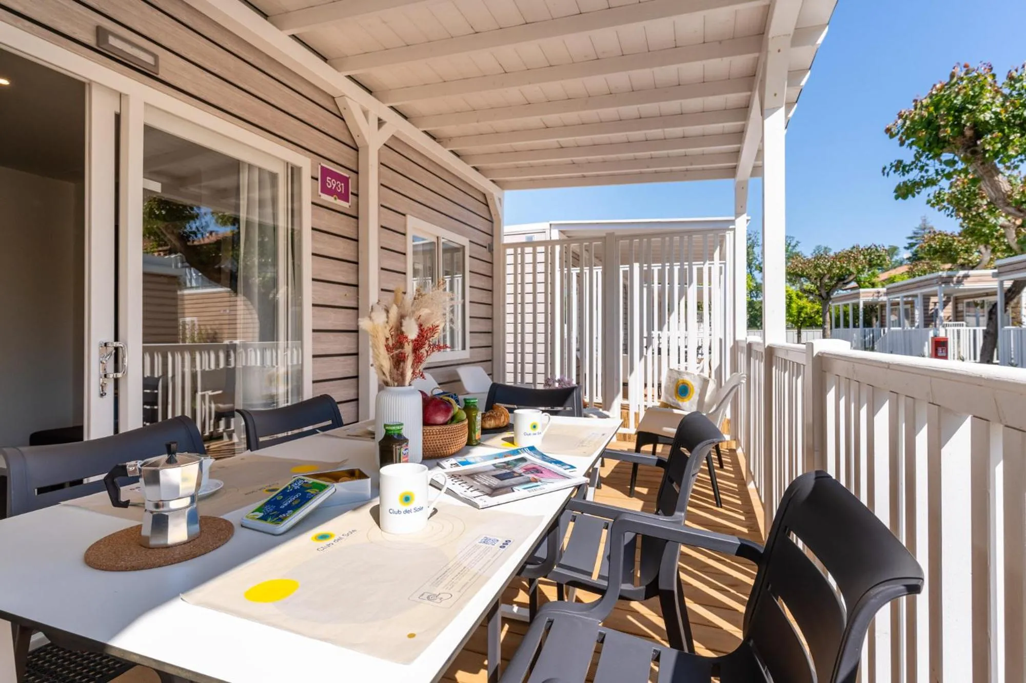Patio in Club del Sole Adriatico Cervia Easy Camping Village