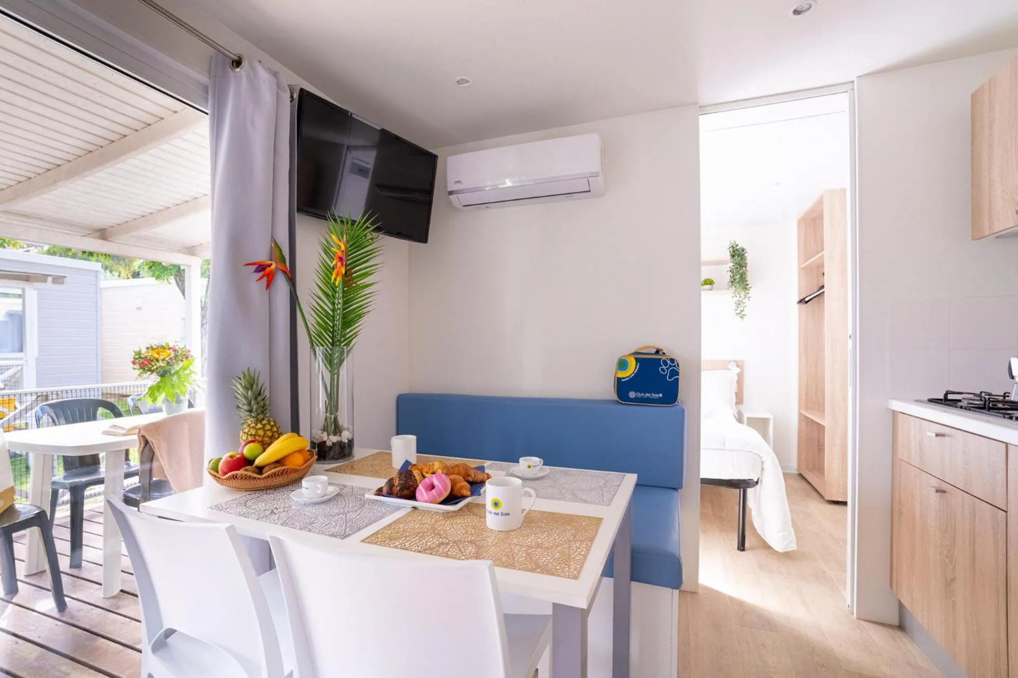 Living room in Club del Sole Adriatico Cervia Easy Camping Village