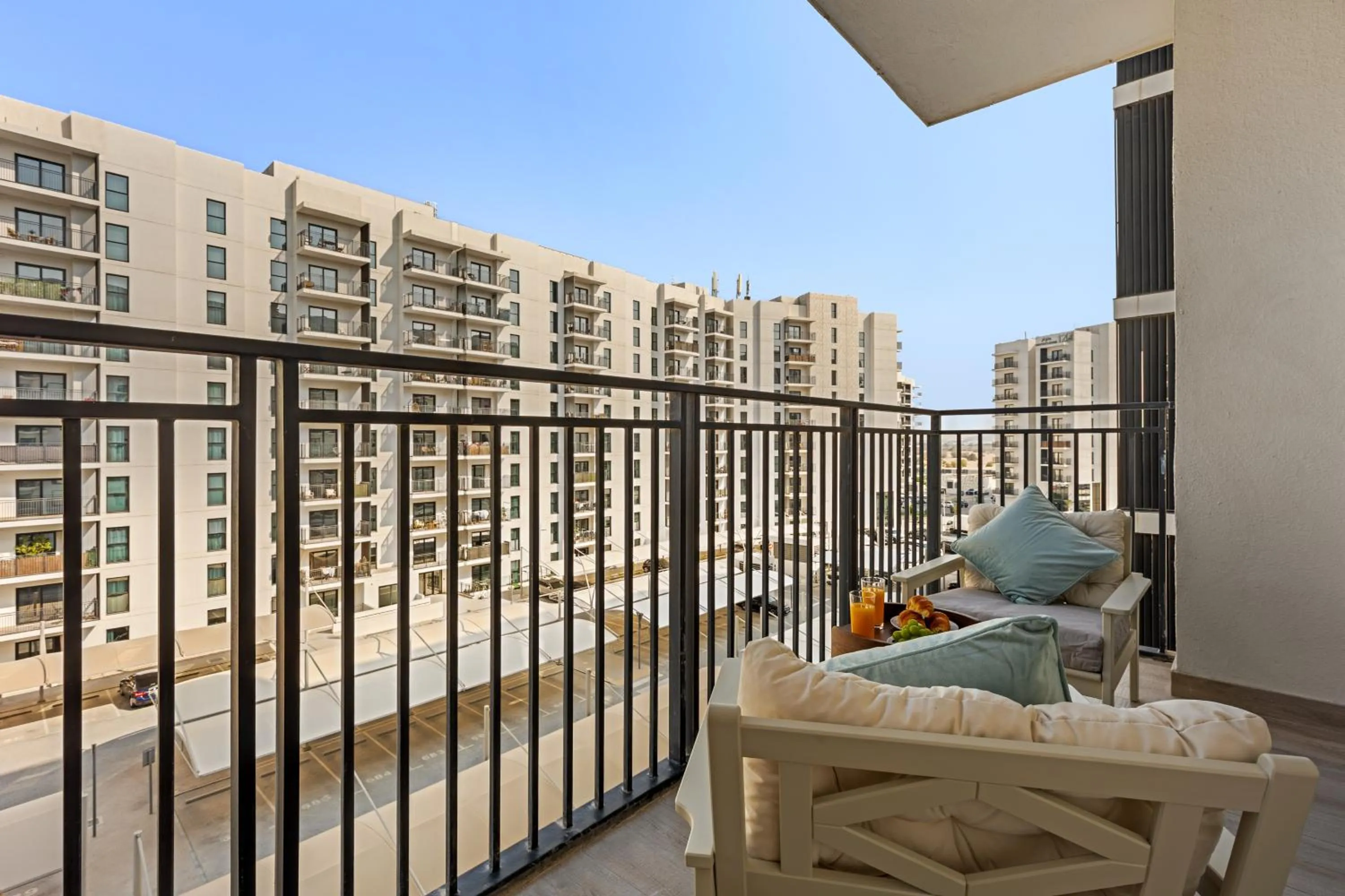 Balcony/Terrace in Desert Key - Perfectly Located Yas Island Premier Apts