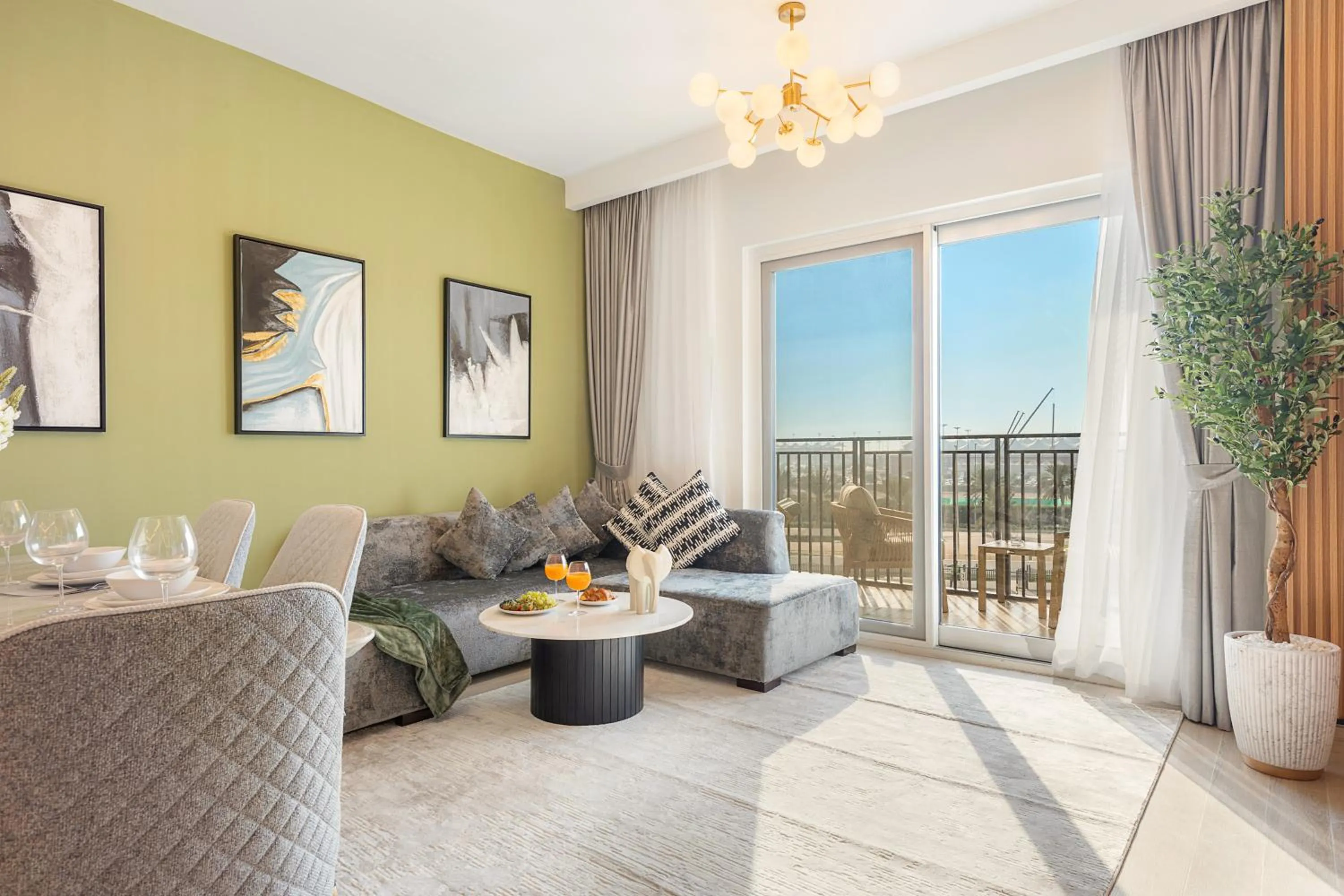 Living room in Desert Key - Perfectly Located Yas Island Premier Apts