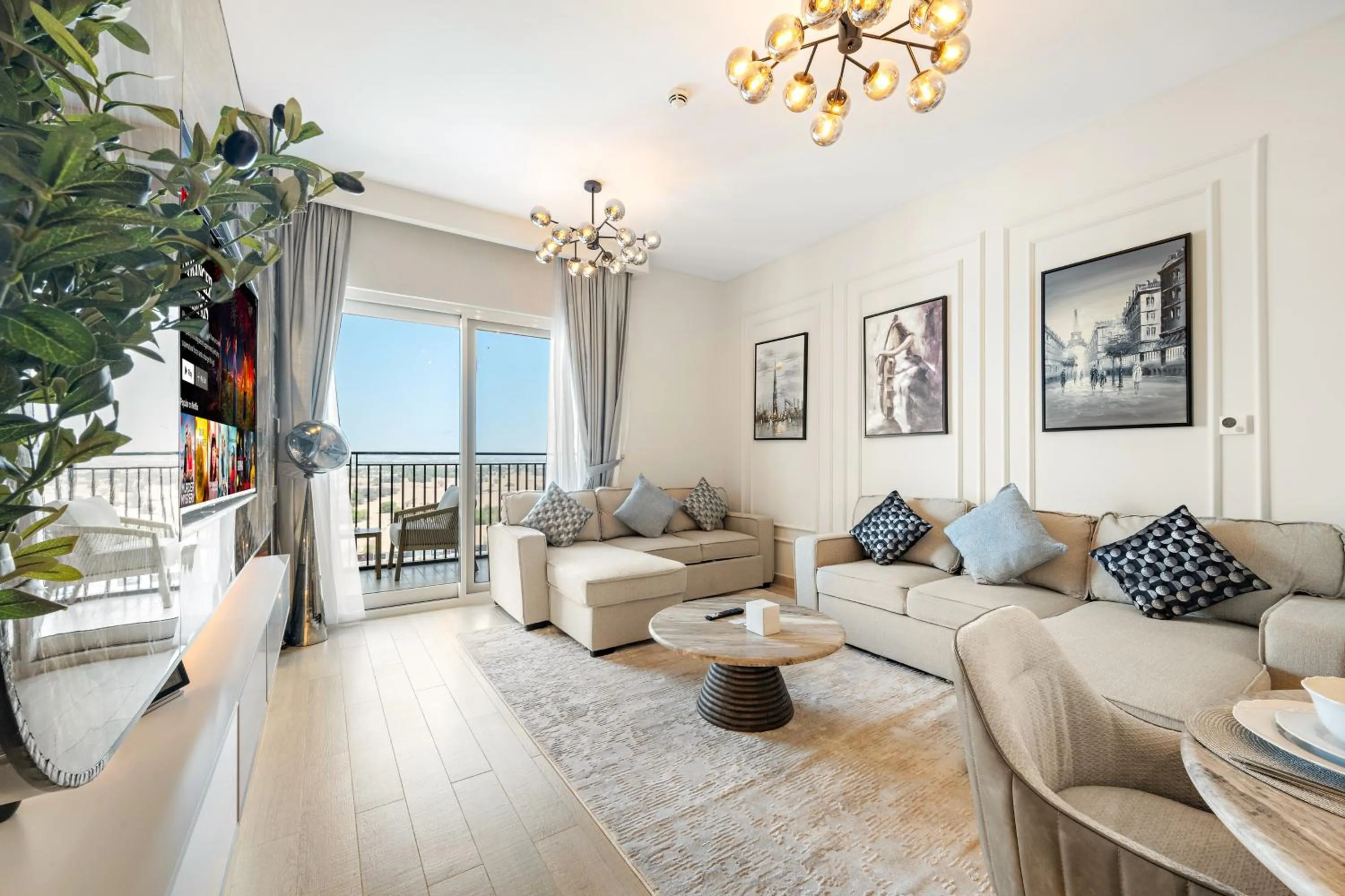 Living room in Desert Key - Perfectly Located Yas Island Premier Apts