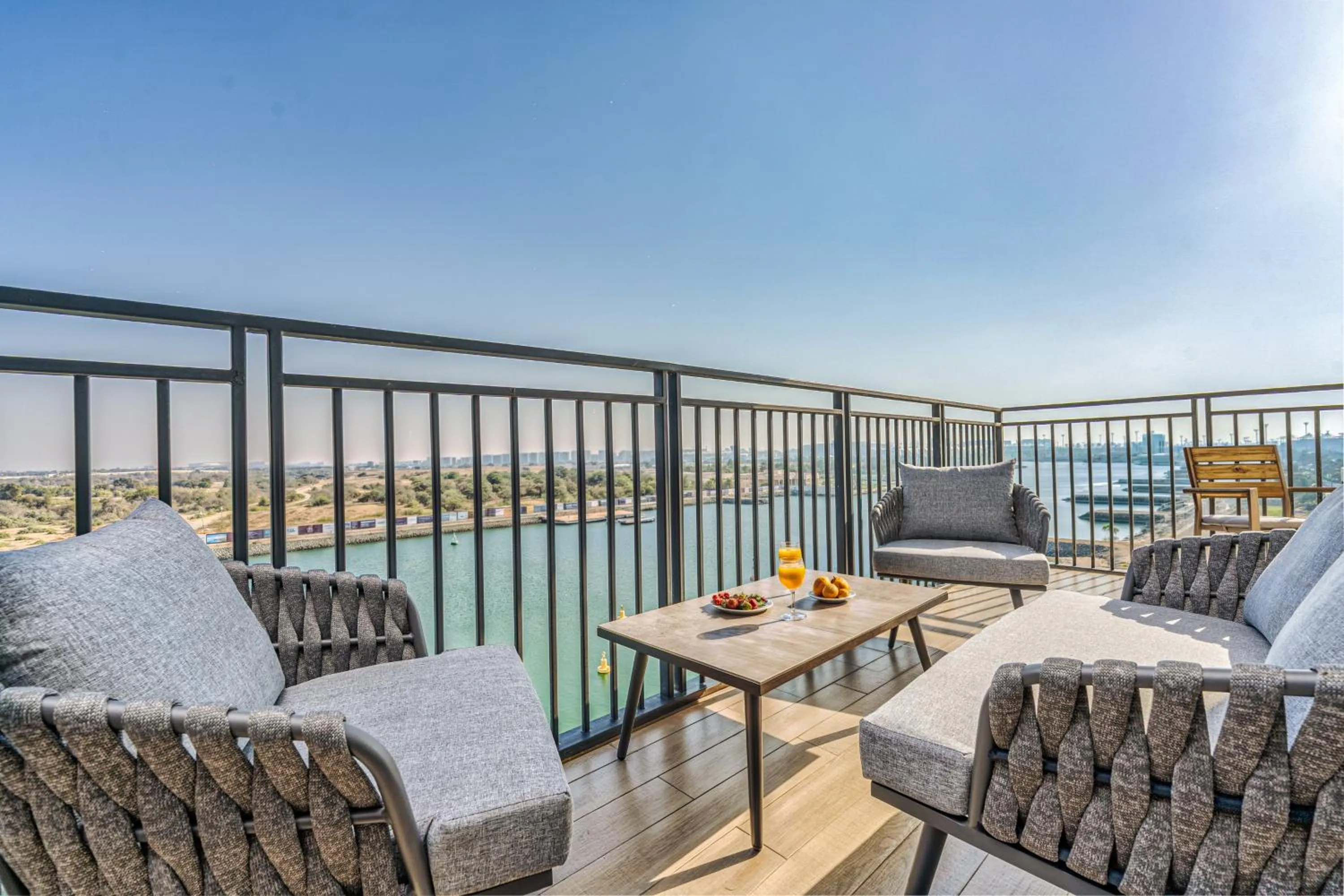 Balcony/Terrace in Desert Key - Perfectly Located Yas Island Premier Apts